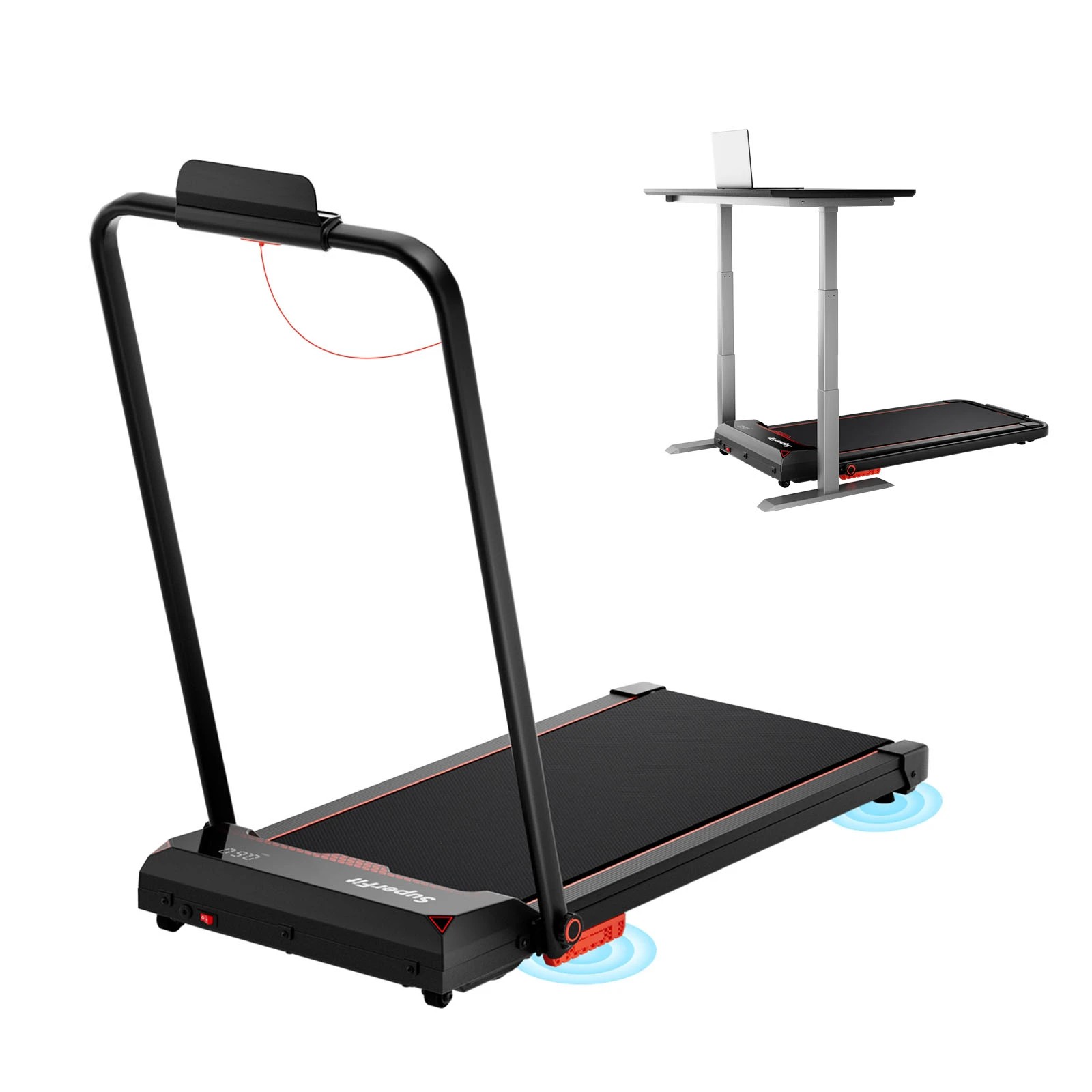 1 Costway Folding Electric Treadmill LED Screen APP Control Exercise Running Walking Machine - Black, 1 of 1