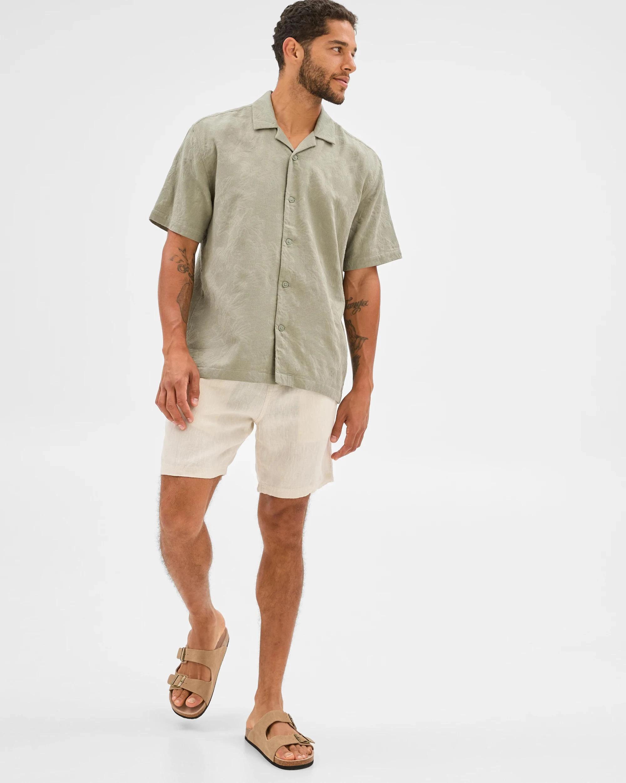 1 Target Australian Cotton Jacquard Shirt VETIVER, 1 of 5