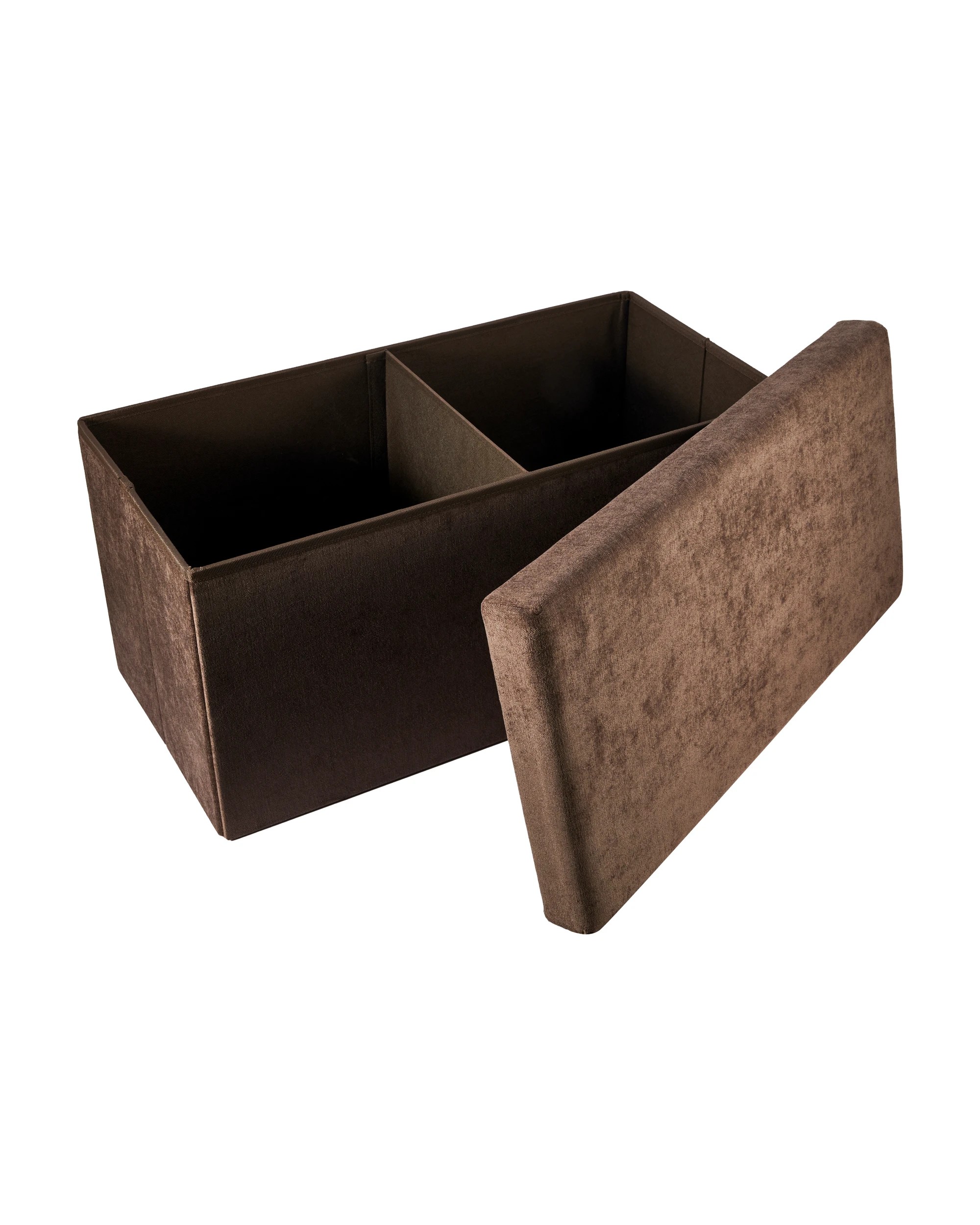 5 Rectangle Storage Ottoman - Chocolate, 5 of 9