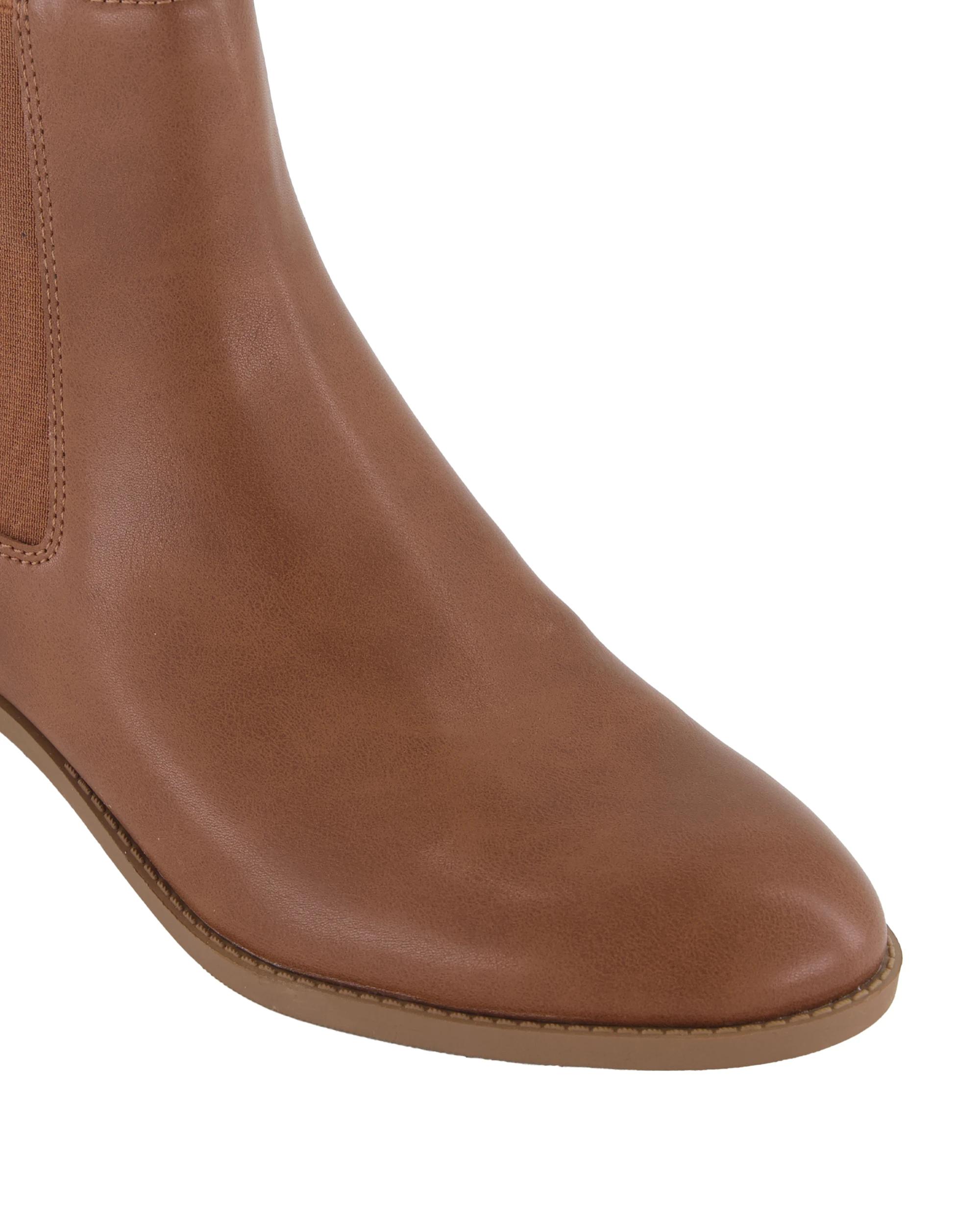 4 Short Block Gusset Boots Tan, 4 of 5