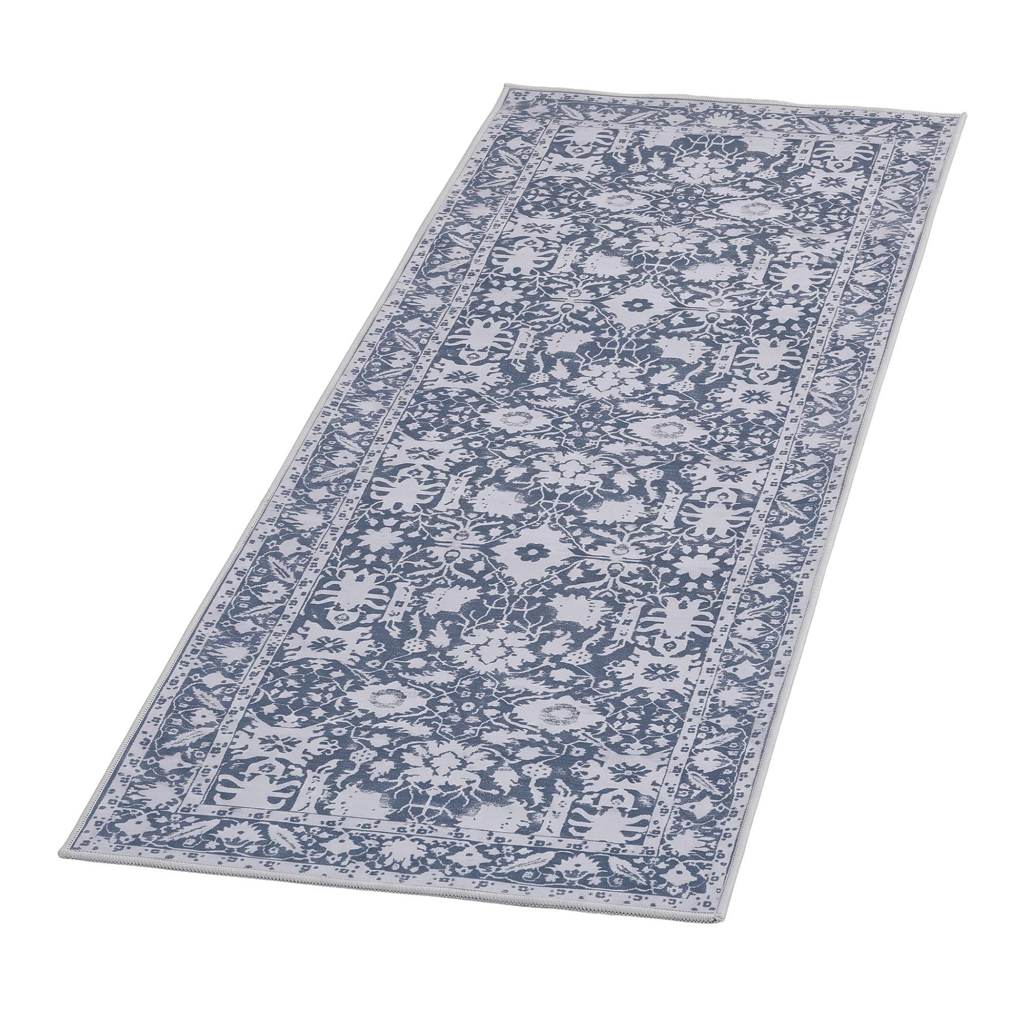 1 Artiss 60 x 180 cm Hallway Runner Rug Non-Slip Washable Water-repellent - Grey, 1 of 9
