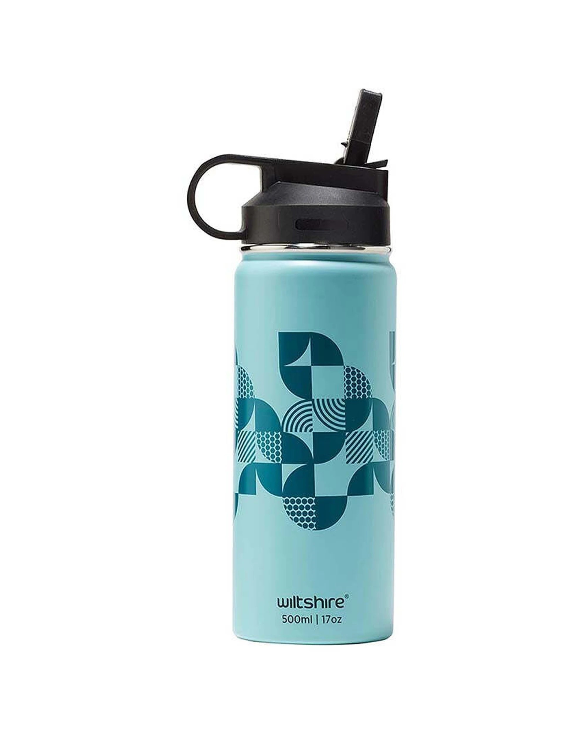 1 Wiltshire Stainless Steel Cold Hot Water Liquid Drinking Bottle 500ml Aqua - Blue, 1 of 3