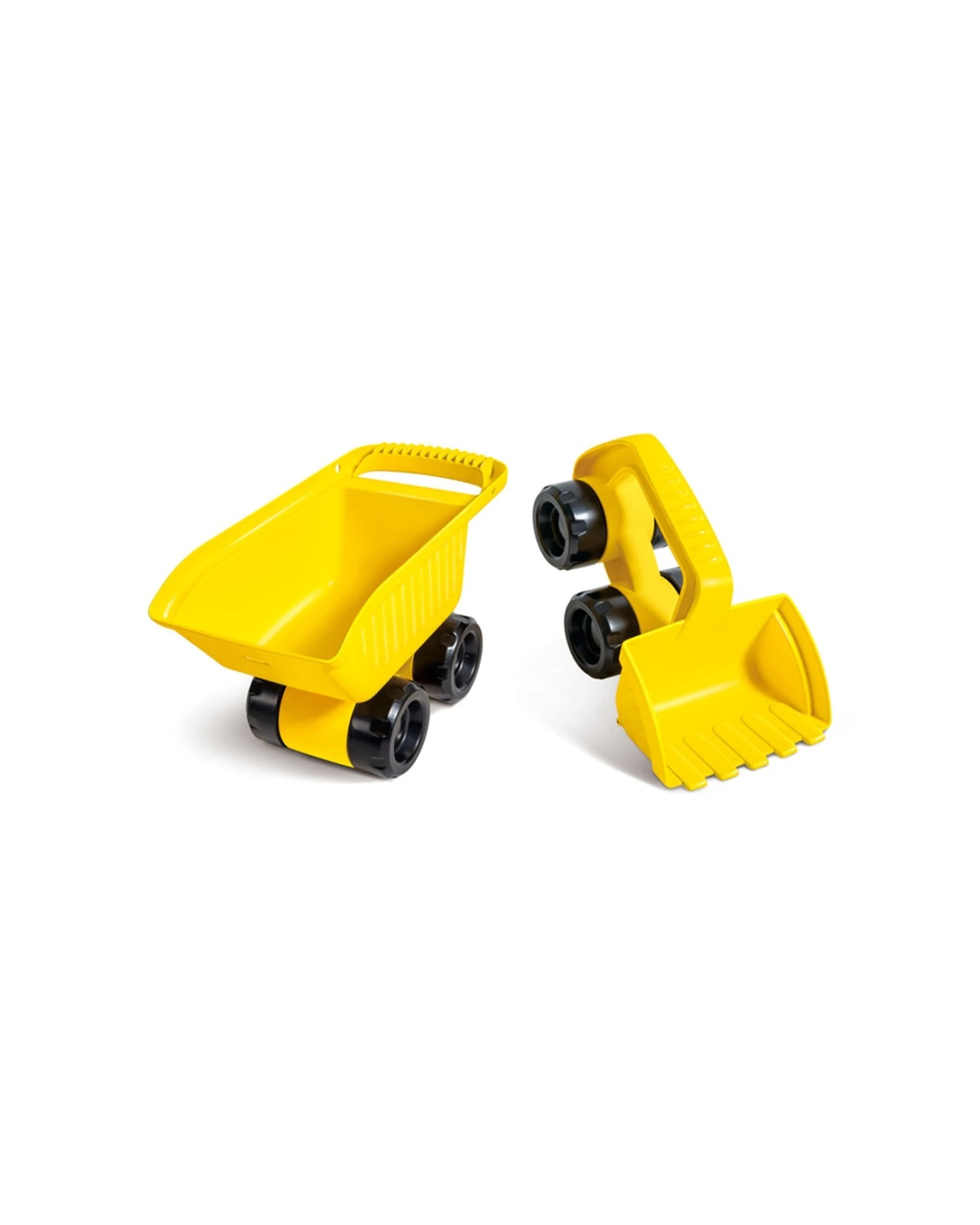 1 Hape 2pc Monster Movers Duo Construction Sandpit Toy Set Kids - Yellow, 1 of 3