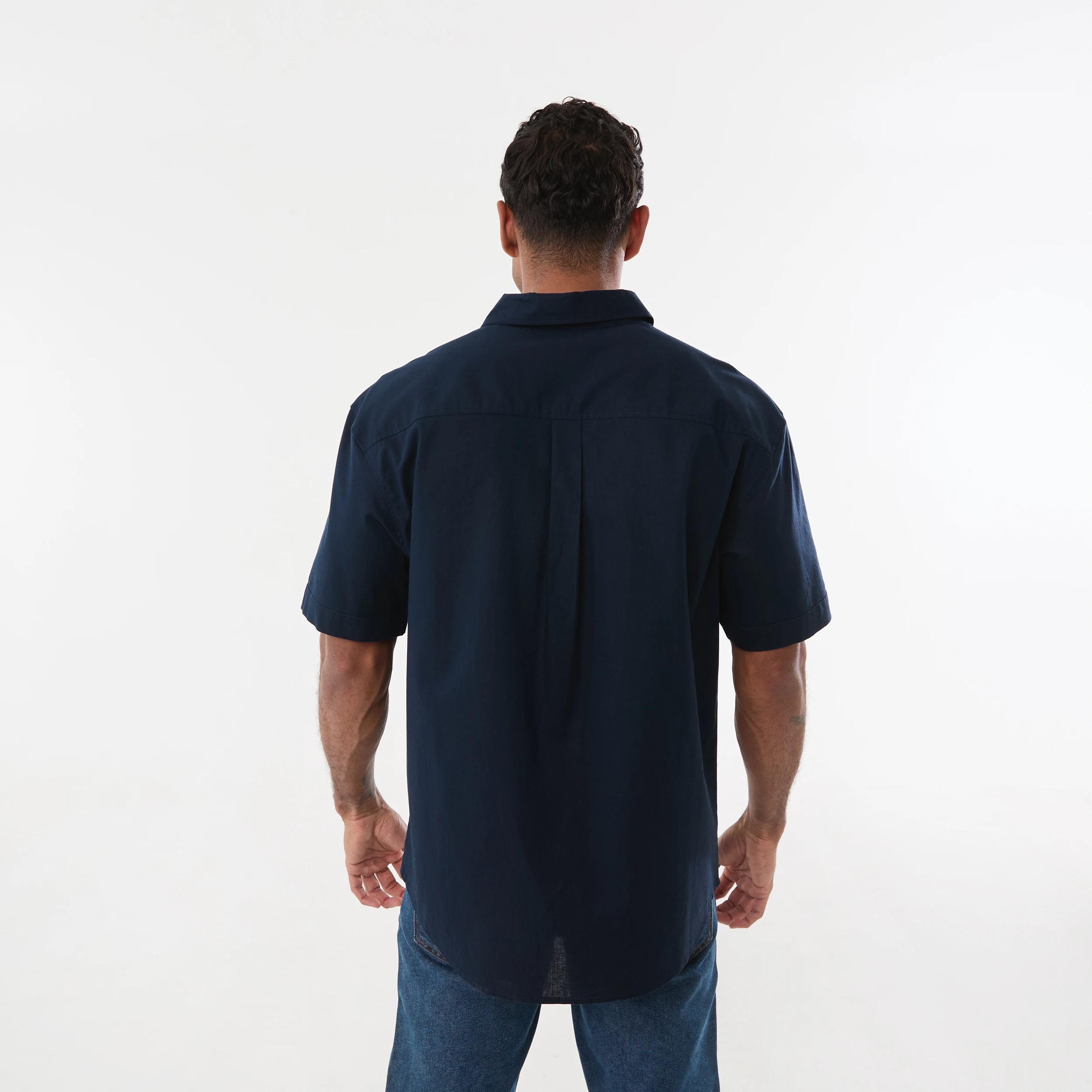 3 Short Sleeve Cotton Linen Shirt Sky Cptn, 3 of 5