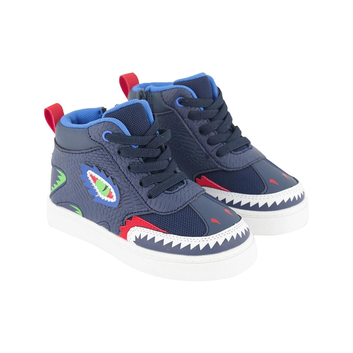4 Junior Casual Shoes Dino Navy, 4 of 5