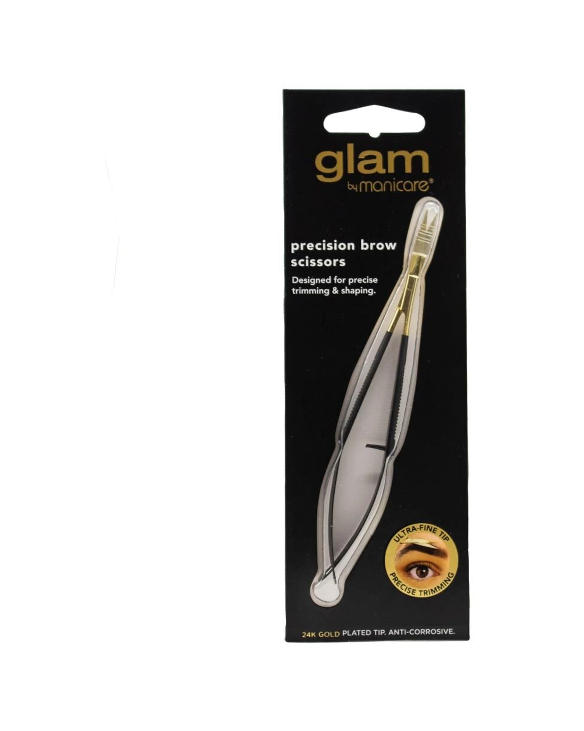 2 Manicare Glam Stainless Steel Precision Brow Grooming Scissors 6PK - Multi, 2 of 3