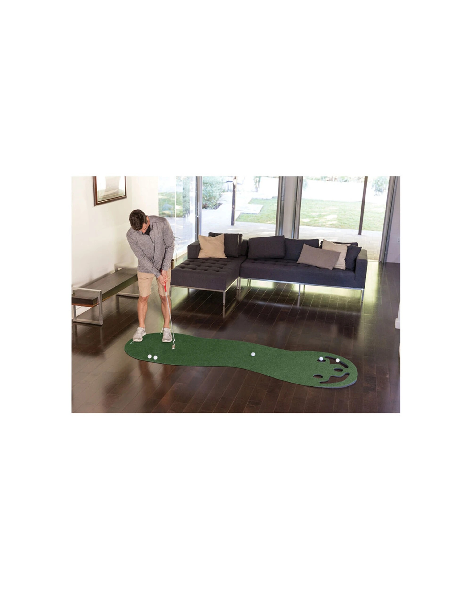 3 Sklz Premium Mat Practice Putting Golf Sports Training Durable Realistic - Green, 3 of 3