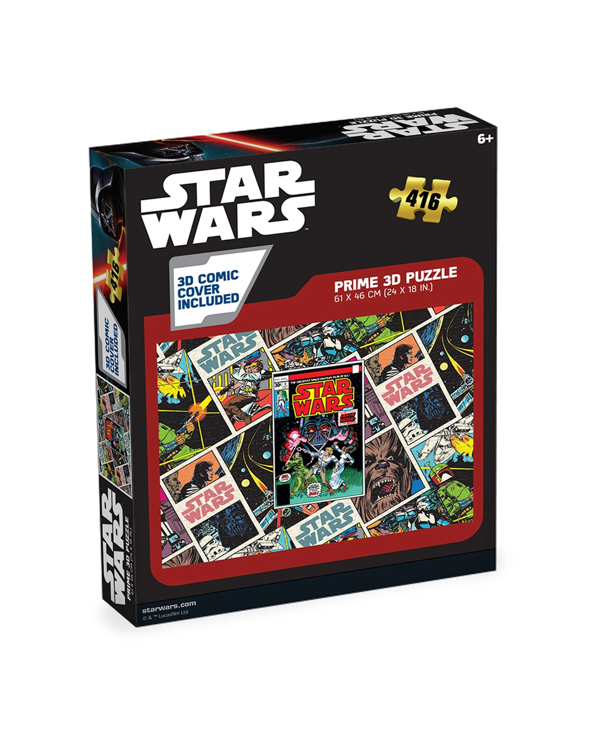 1 416pc Prime3D Lenticular Comic Star Wars Jigsaw Puzzle 3D Design 2 - Multi, 1 of 6