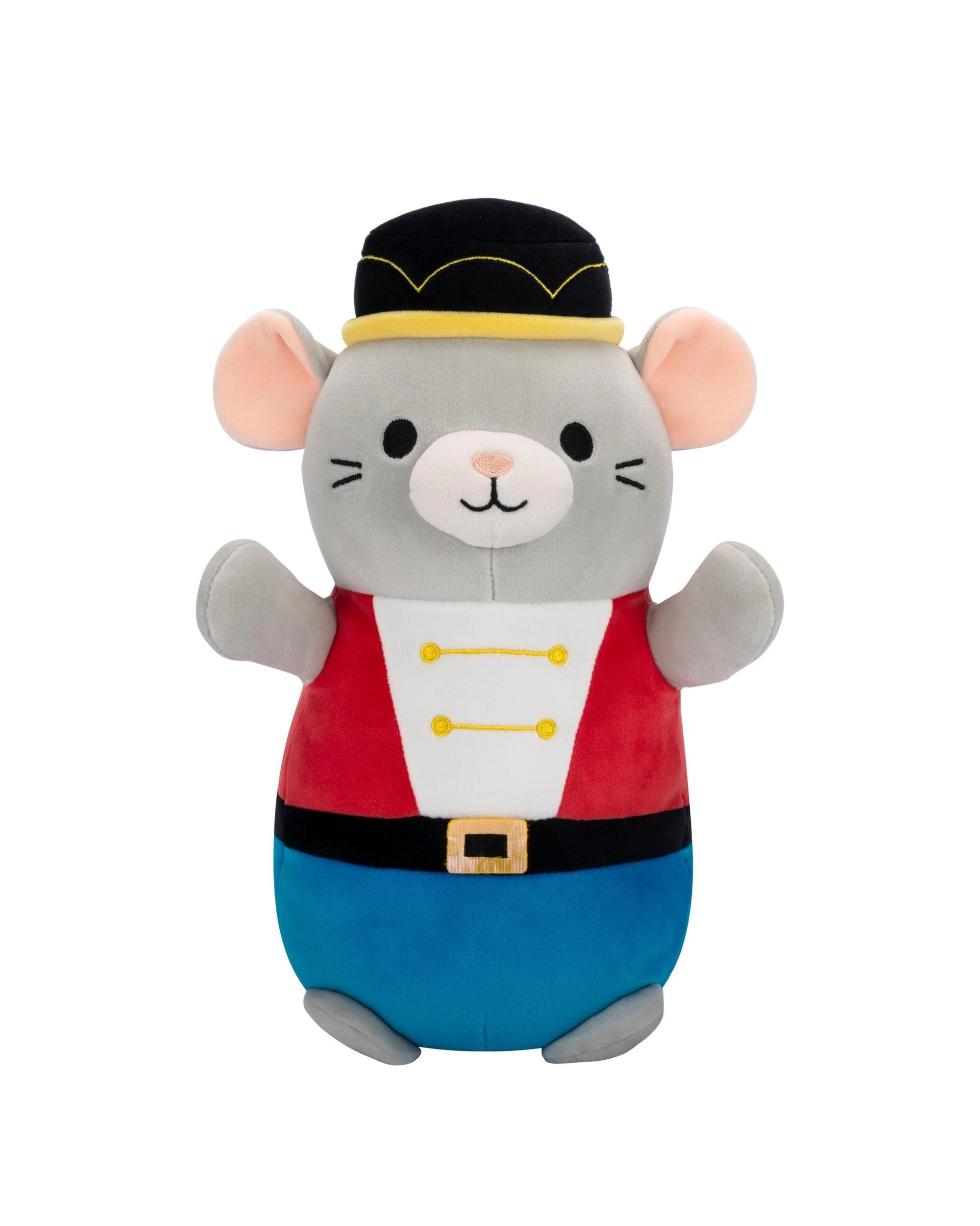 2 Squishmallows HugMees Holiday Murray the Nutcracker Mouse 10 inch Plush - Grey, 2 of 5