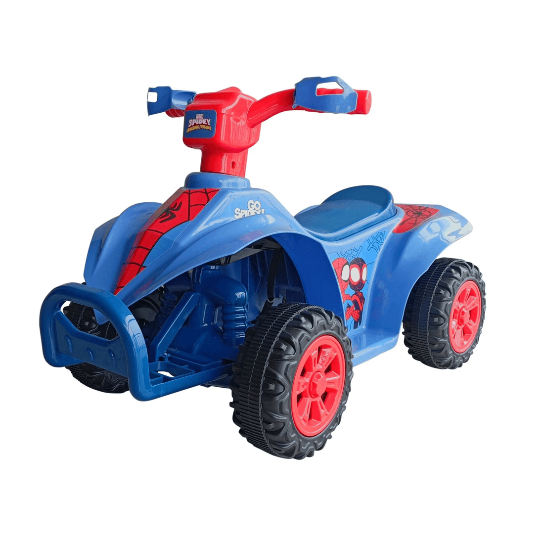 1 Spider-Man Spiderman 6V Mini Quad Bike Ride On - Blue, 1 of 1