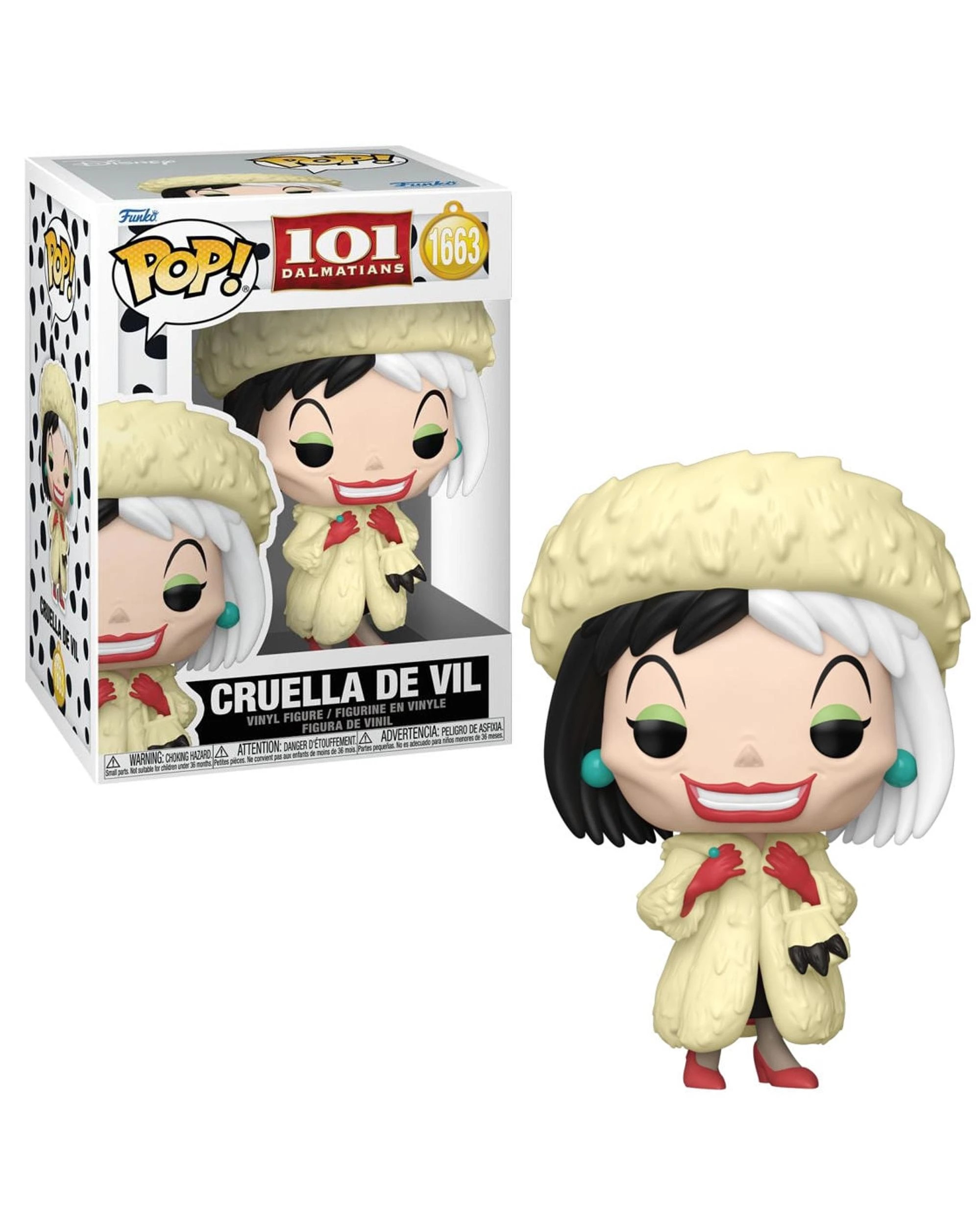 1 Disney 101 Dalmatians - 1991 -  Cruella De Vil Funko POP! Vinyl, 1 of 6