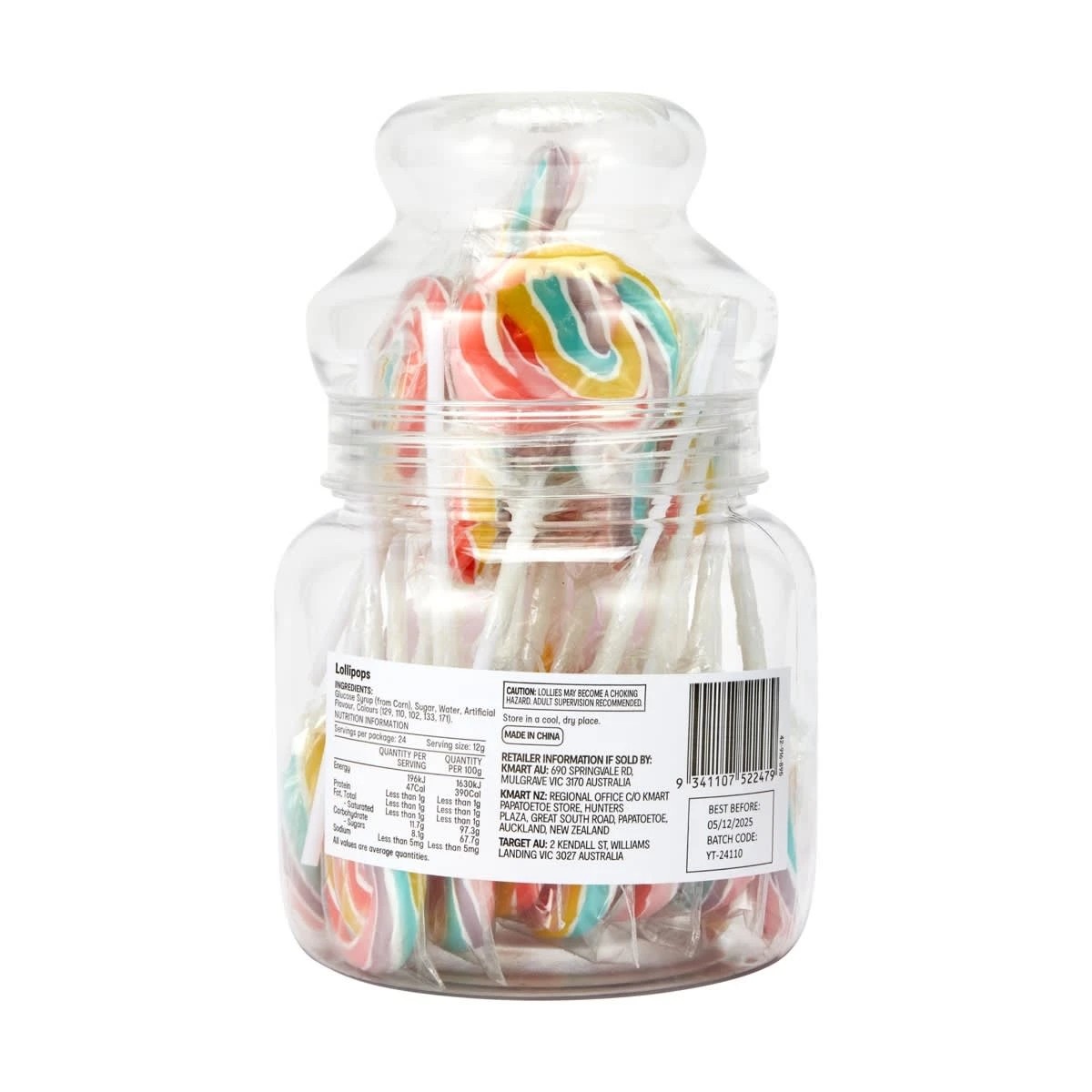 6 24 Piece Round Lollipop Jar 288g, 6 of 6