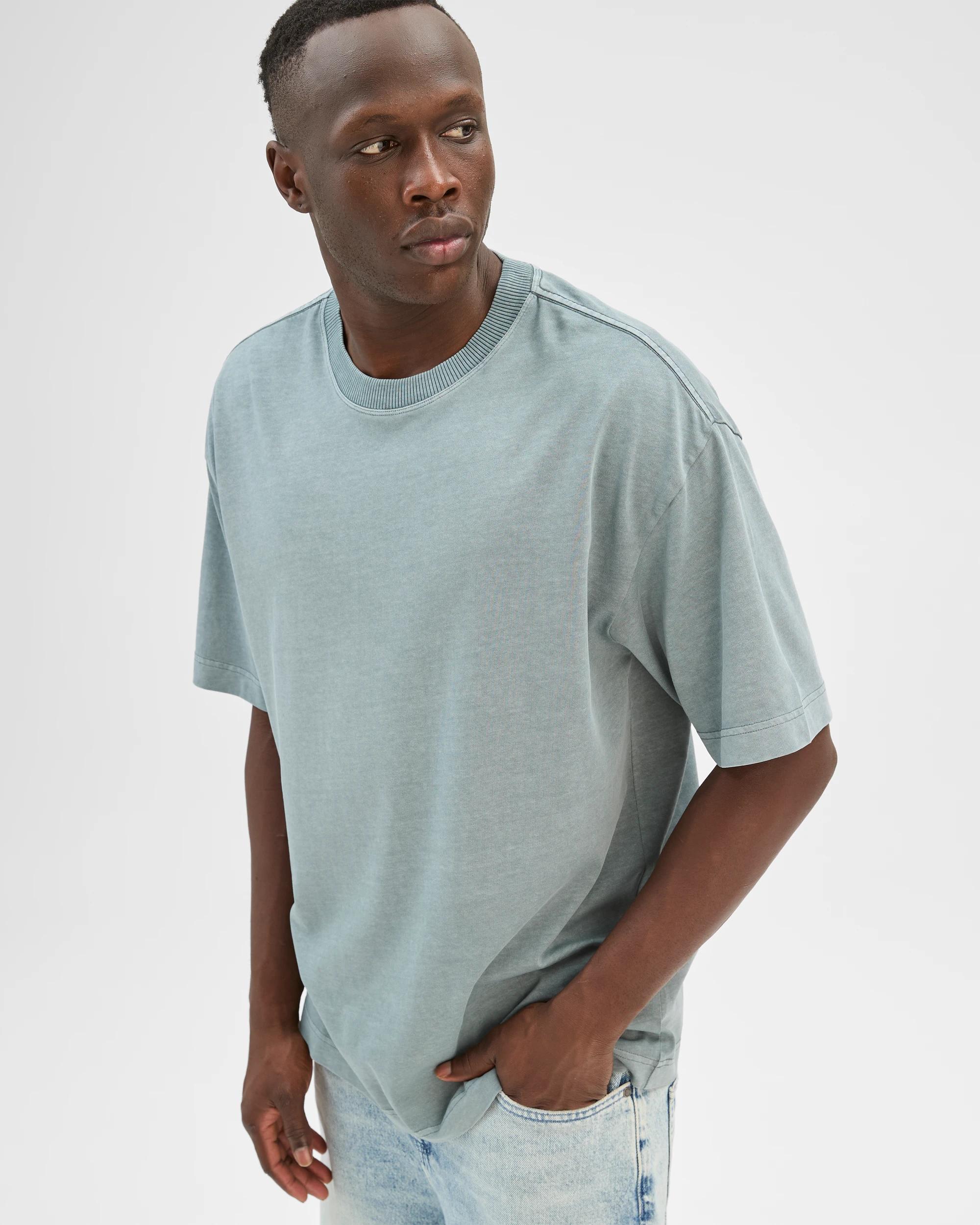 3 Commons Australian Cotton Boxy Heavyweight Core T-Shirt WASHED TROOPER, 3 of 6
