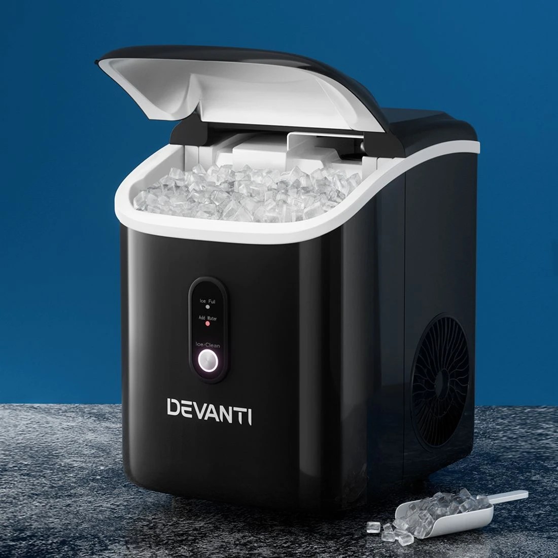 1 Devanti 15kg Nugget Ice Maker Machine - Black, 1 of 7