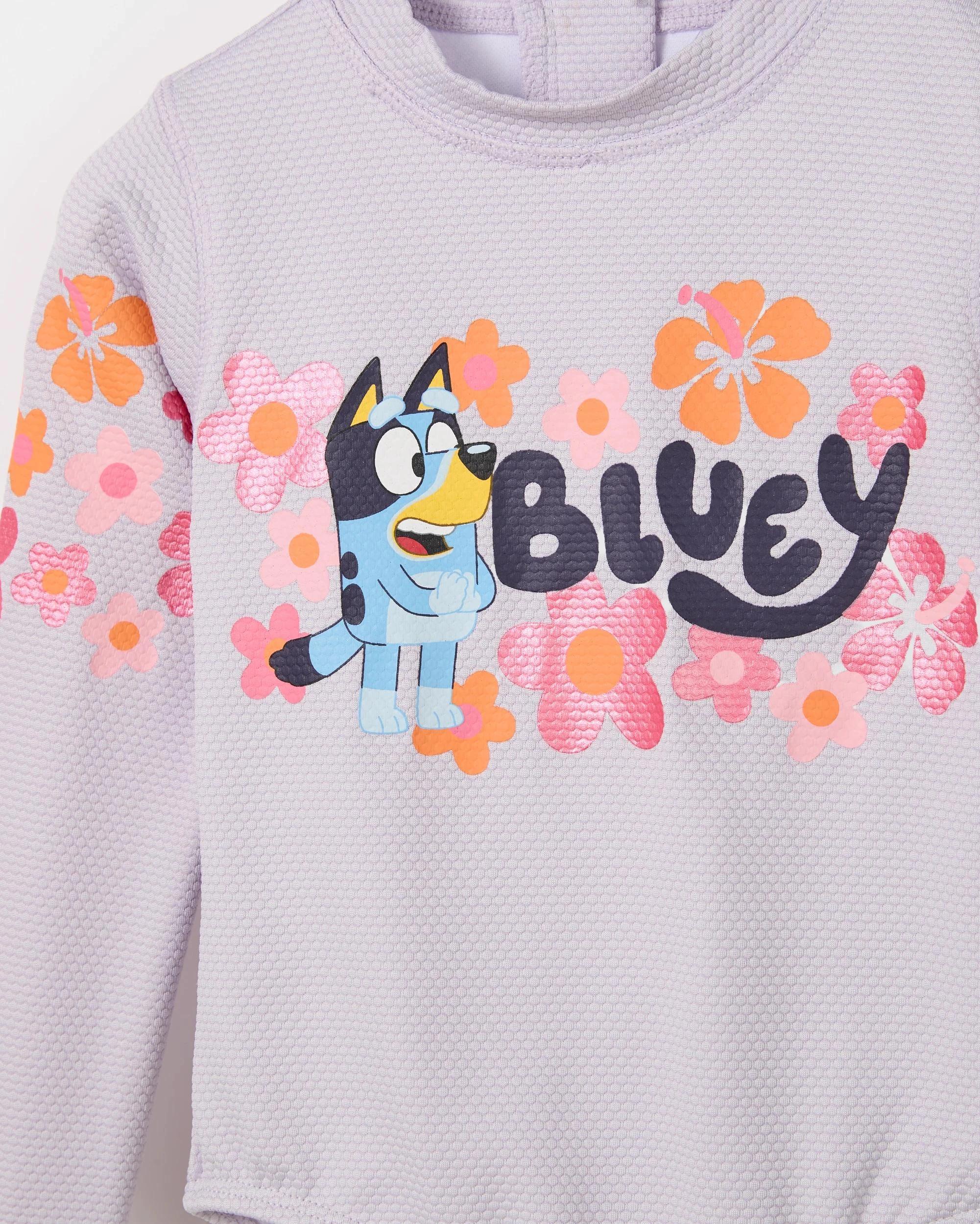 2 Bluey Textured Swim Surfsuit PURPLE, 2 of 2