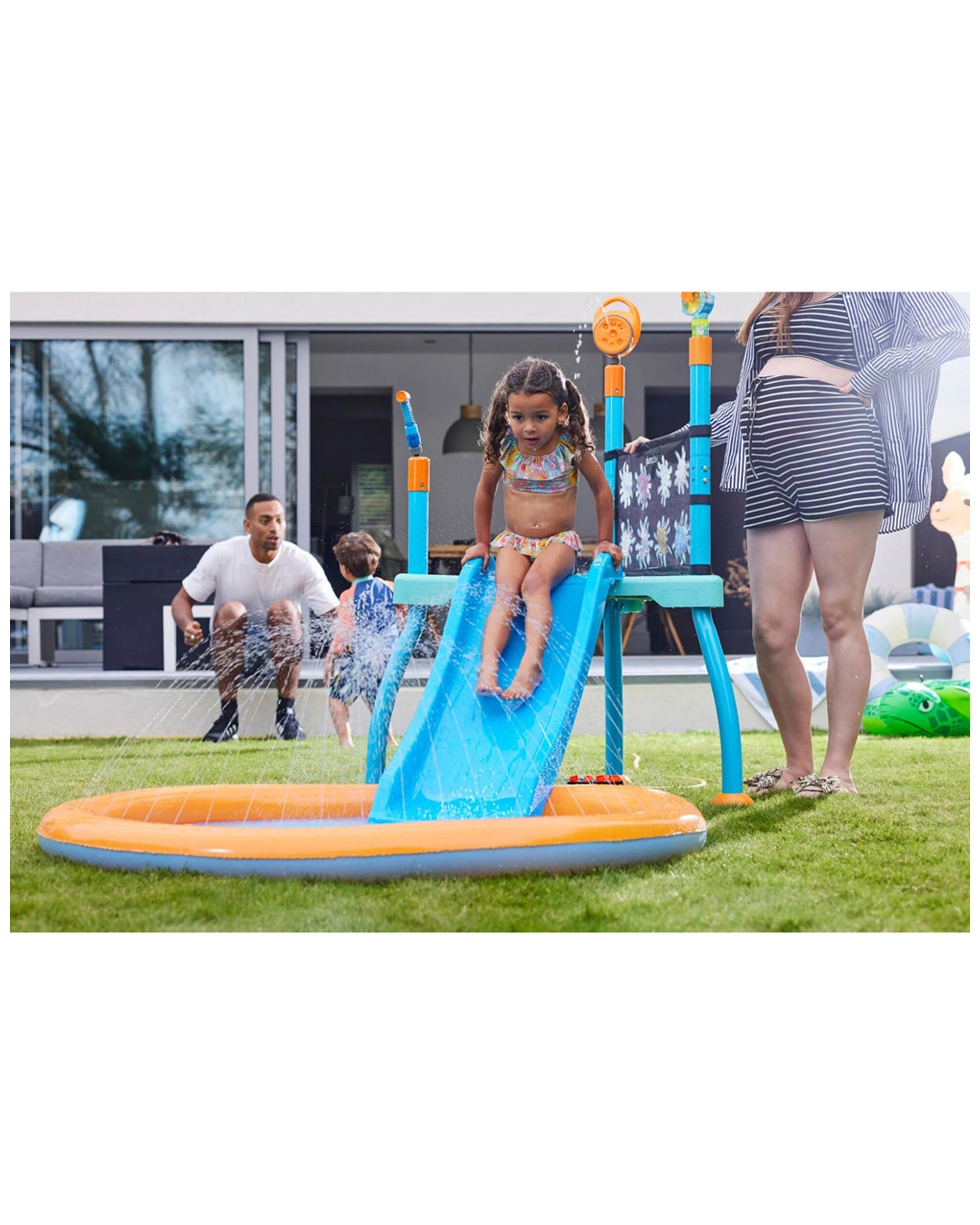 9 Plum Play Au Water Park Splash Station 4ft Slide And Splash Pad For Kids - Blue, 9 of 9