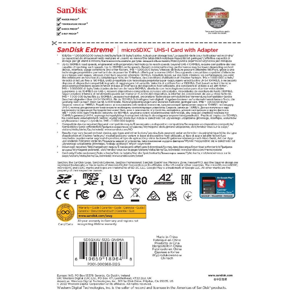 4 SanDisk 512GB Extreme microSDXC Memory Card, 4 of 4