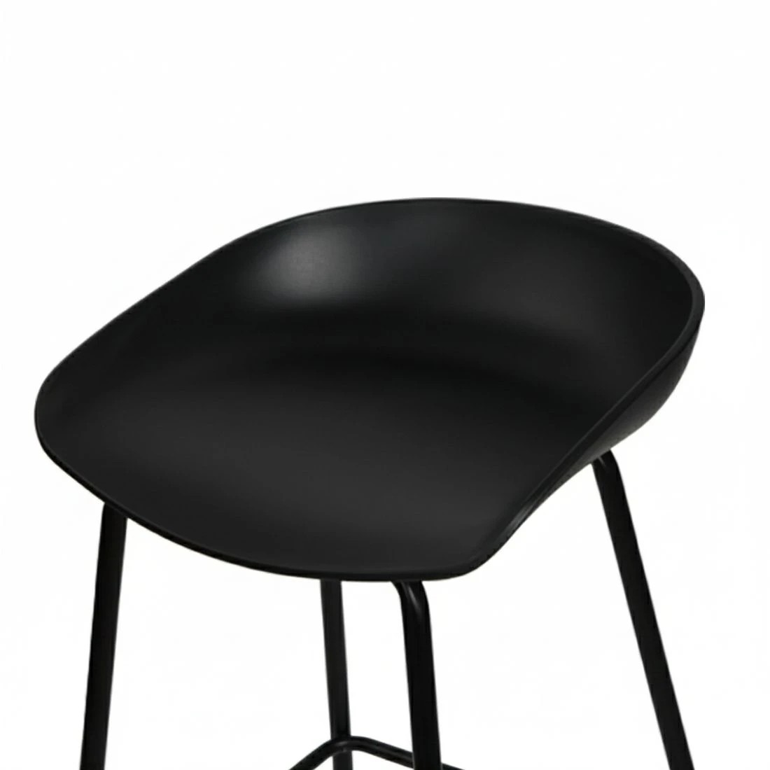 3 Artiss 2x Bar Stools Kitchen Counter Stools Metal - Black, 3 of 8