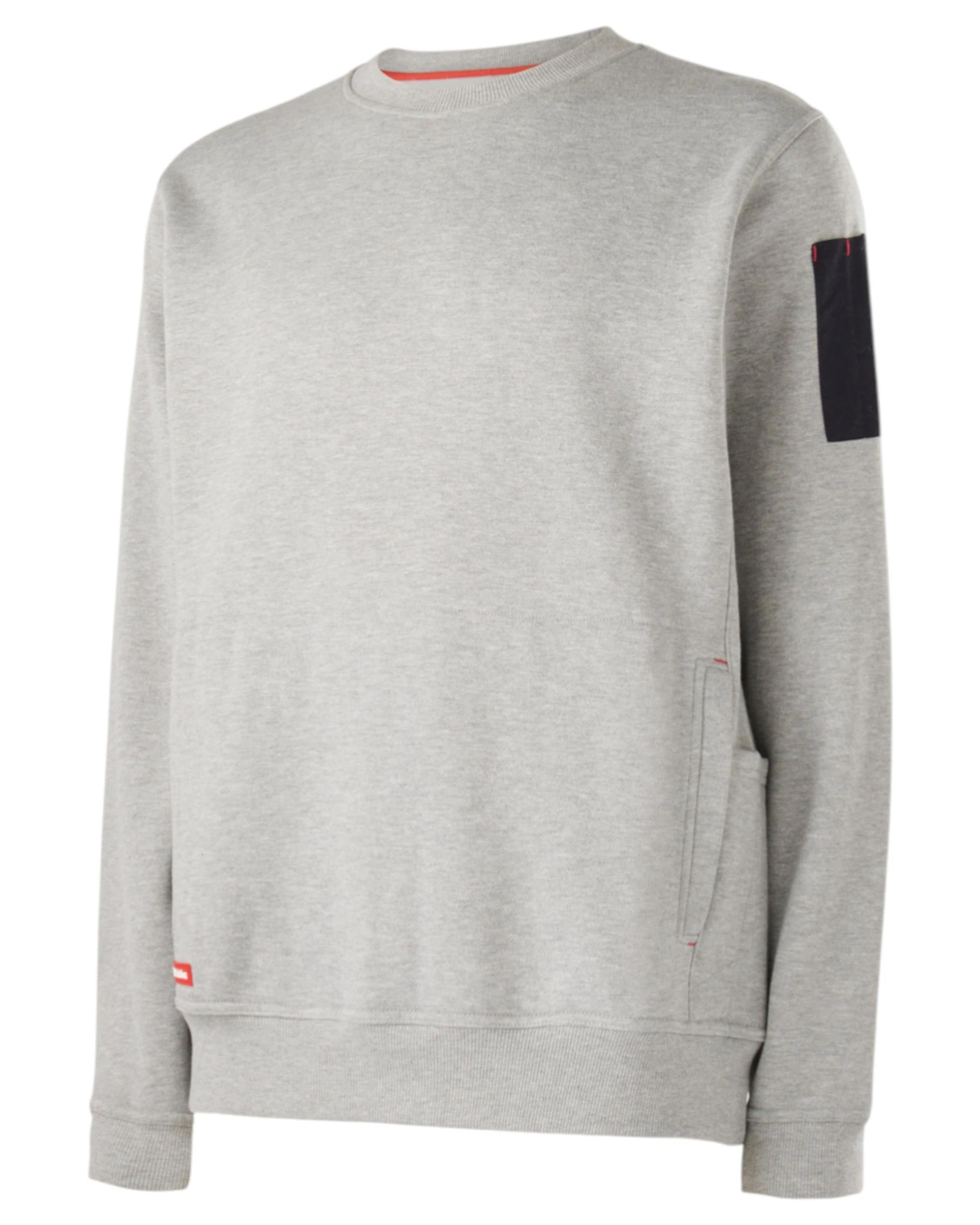 1 Hard Yakka Mens Fleece Crew Jumper Grey Marle GREY MARLE, 1 of 2
