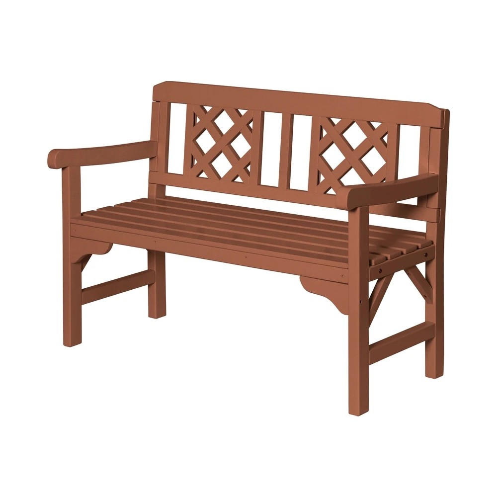 1 Gardeon Outdoor Garden Bench Wooden Chair 2 Seat Patio Furniture Lounge Natural - Brown, 1 of 7