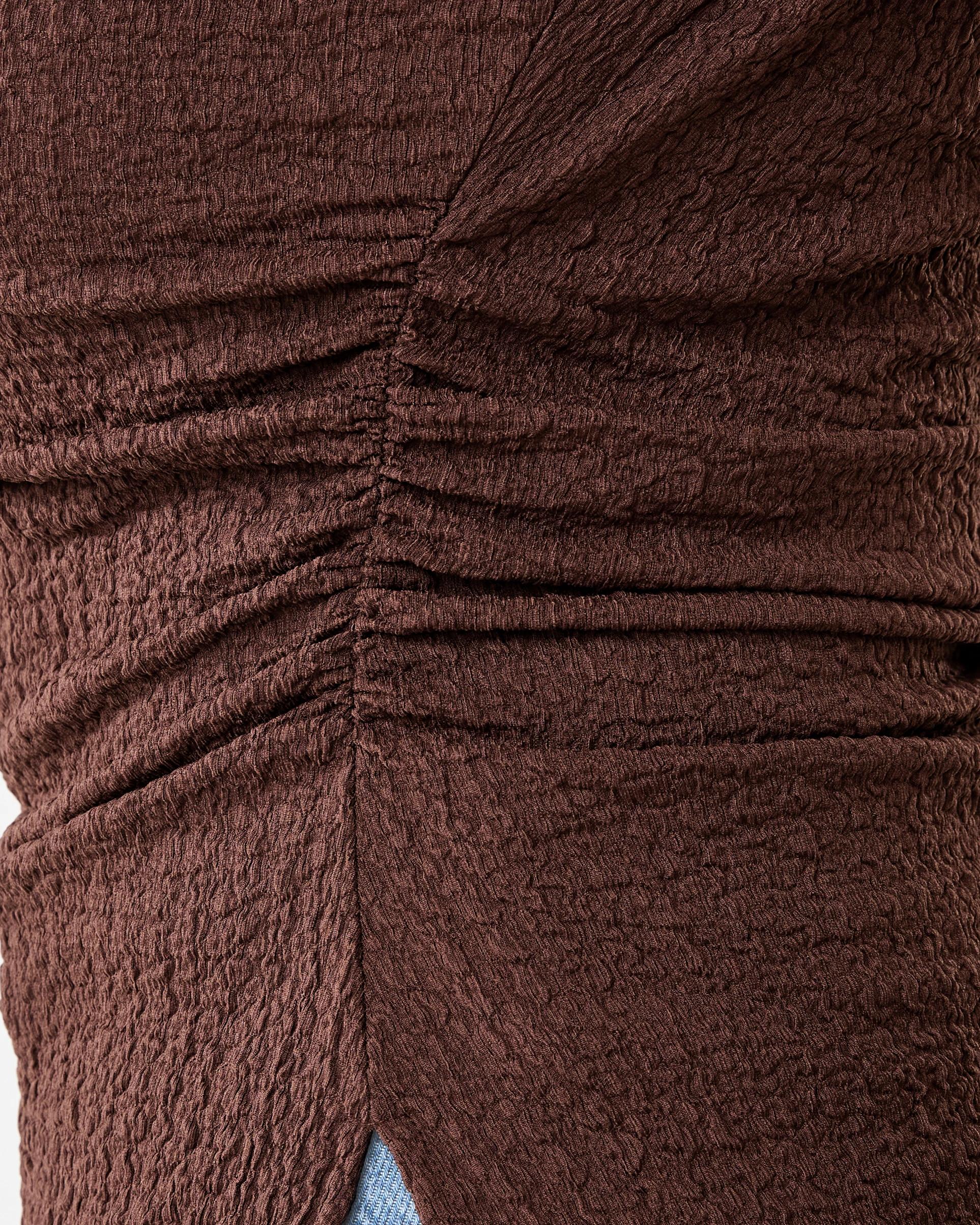 6 Short Sleeve Textured T-shirt Cocoa Brn, 6 of 7