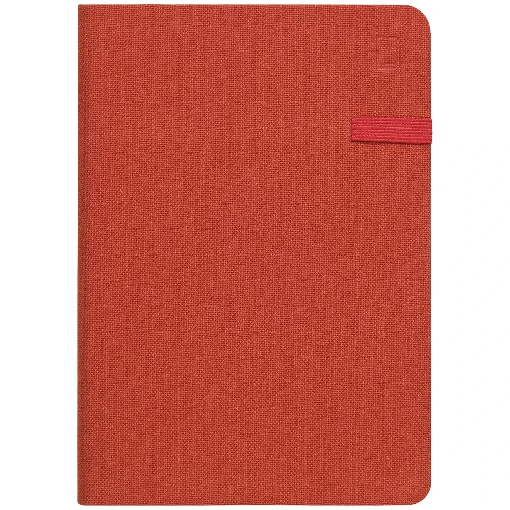 2 Modena A6 Linen Plain Notebook Orange, 2 of 5