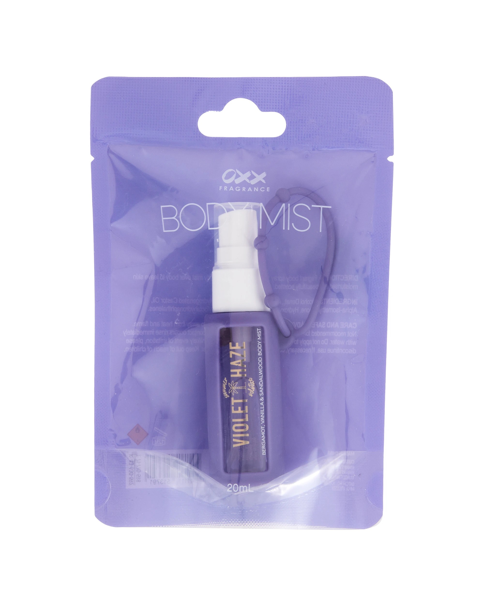 1 OXX Fragrance Violet Haze Summer Solstice Body Mist 20ml - Bergamot, Vanilla and Sandalwood, 1 of 6