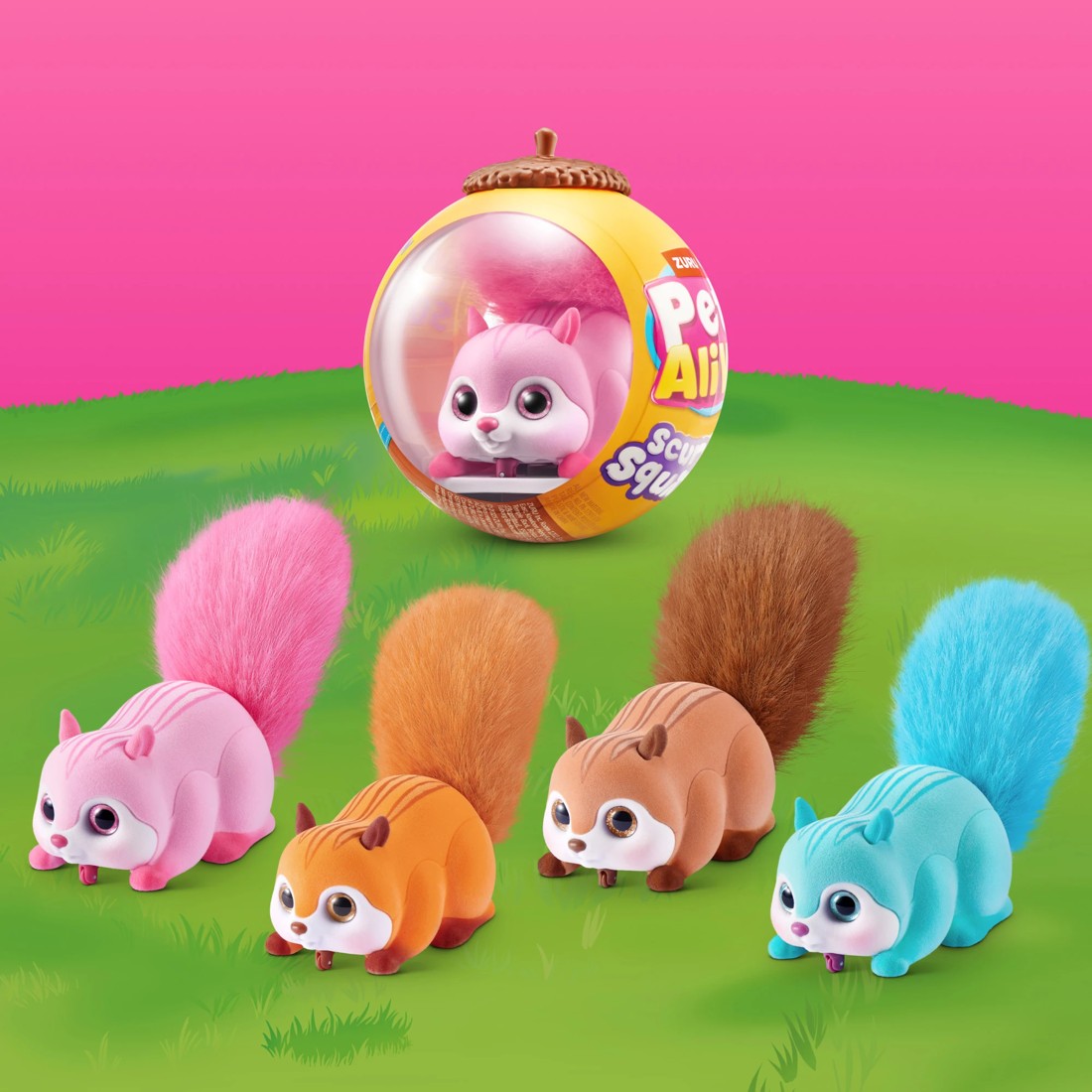 4 Zuru Pets Alive Scurry'n Squirrel - Assorted, 4 of 9
