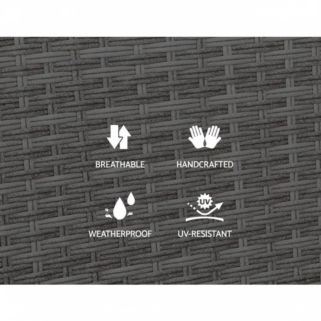 5 Gardeon 2PC Recliner Chairs - Grey, 5 of 6