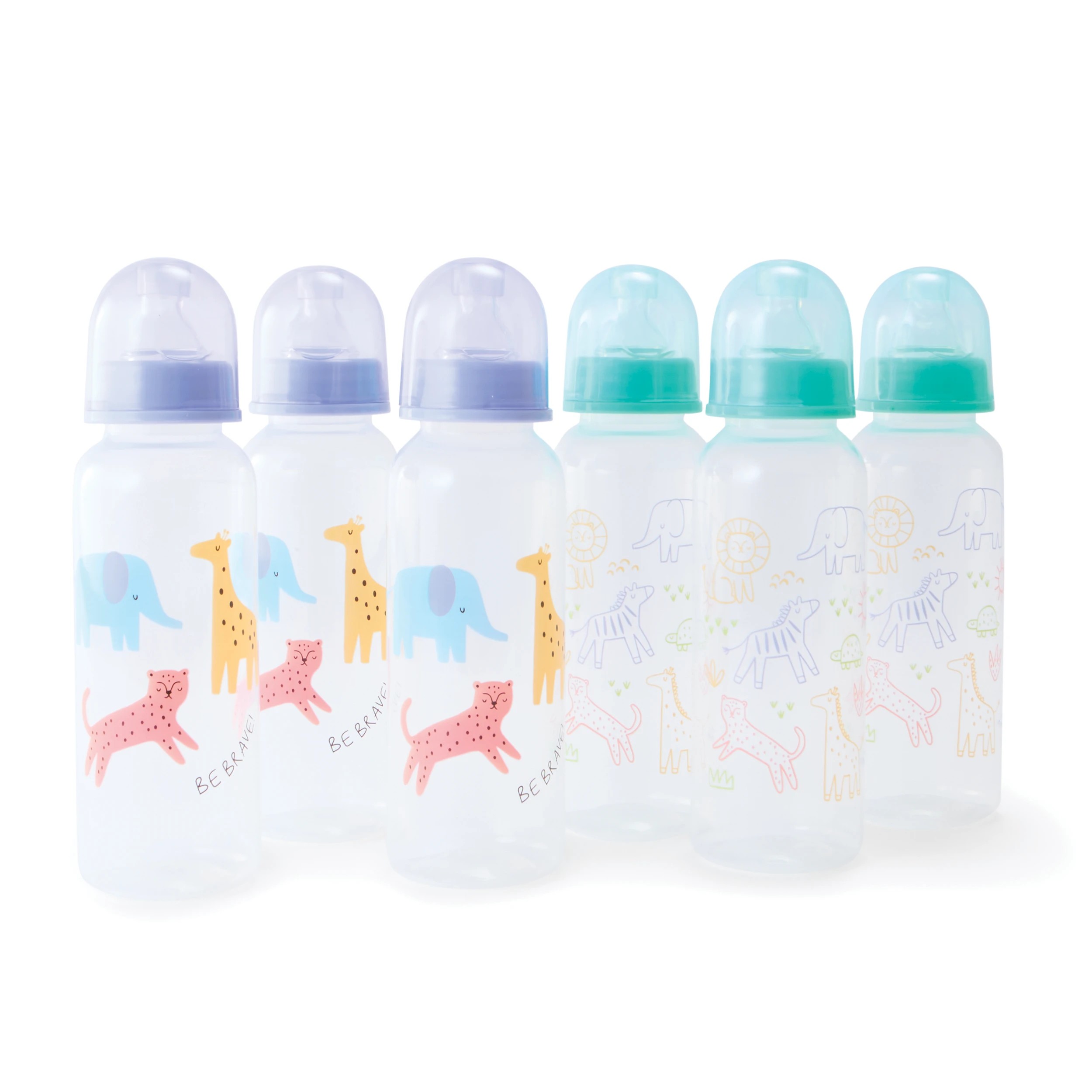 1 6 Pack Narrow Neck Bottles, 1 of 6