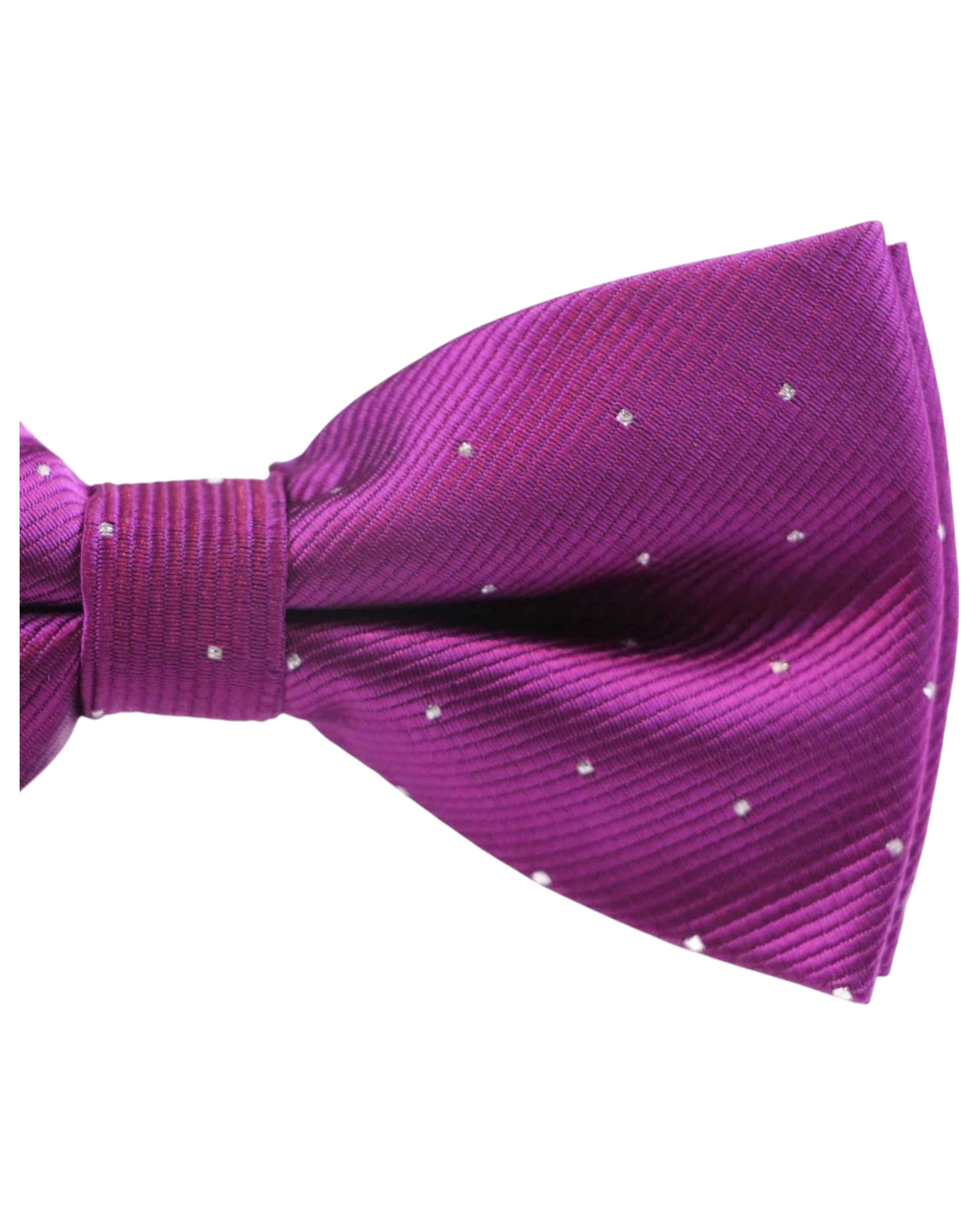4 Zasel Mens Burgundy With Silver Stars Matching Bow Tie & Pocket Square Set - Multi, 4 of 5