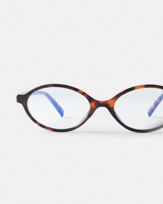 Womens Oval Blue Light Gla