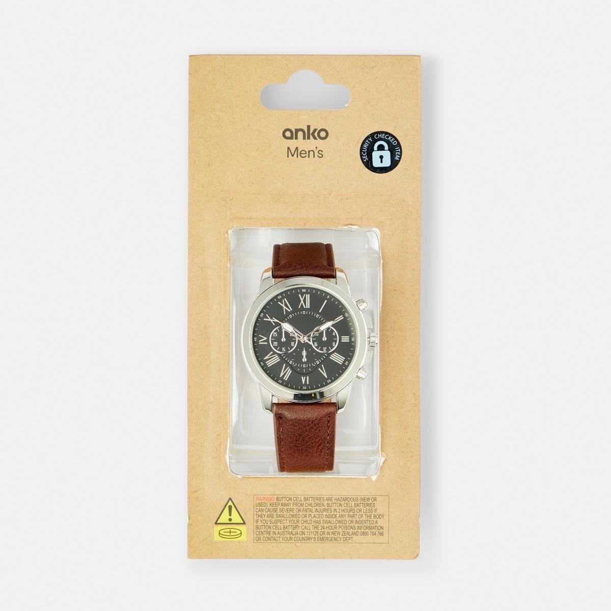 5 Classic Chrono Watch - Brown BROWN, 5 of 6