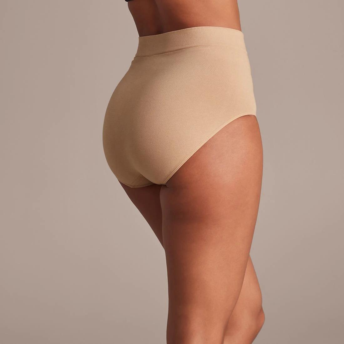 3 Target 2 Pack Cotton Seamfree Full Briefs LATTE BROWN, 3 of 6