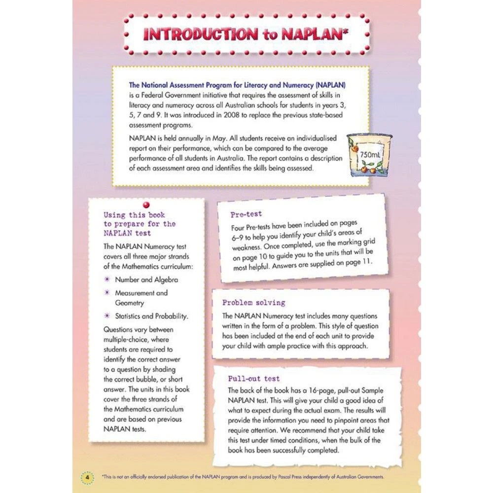 4 Blake's Back to Basics Year 5 NAPLAN Numeracy, 4 of 5