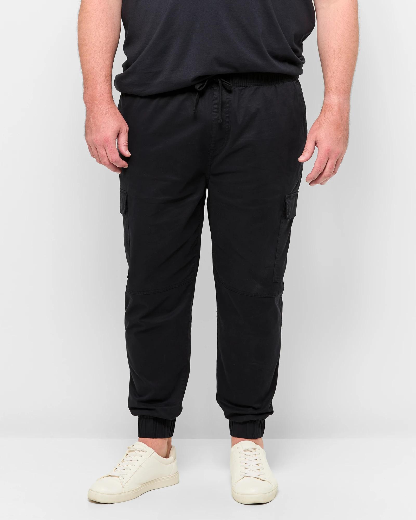 1 Target Plus Size Panel Cargo Jogger Pants BLACK, 1 of 5