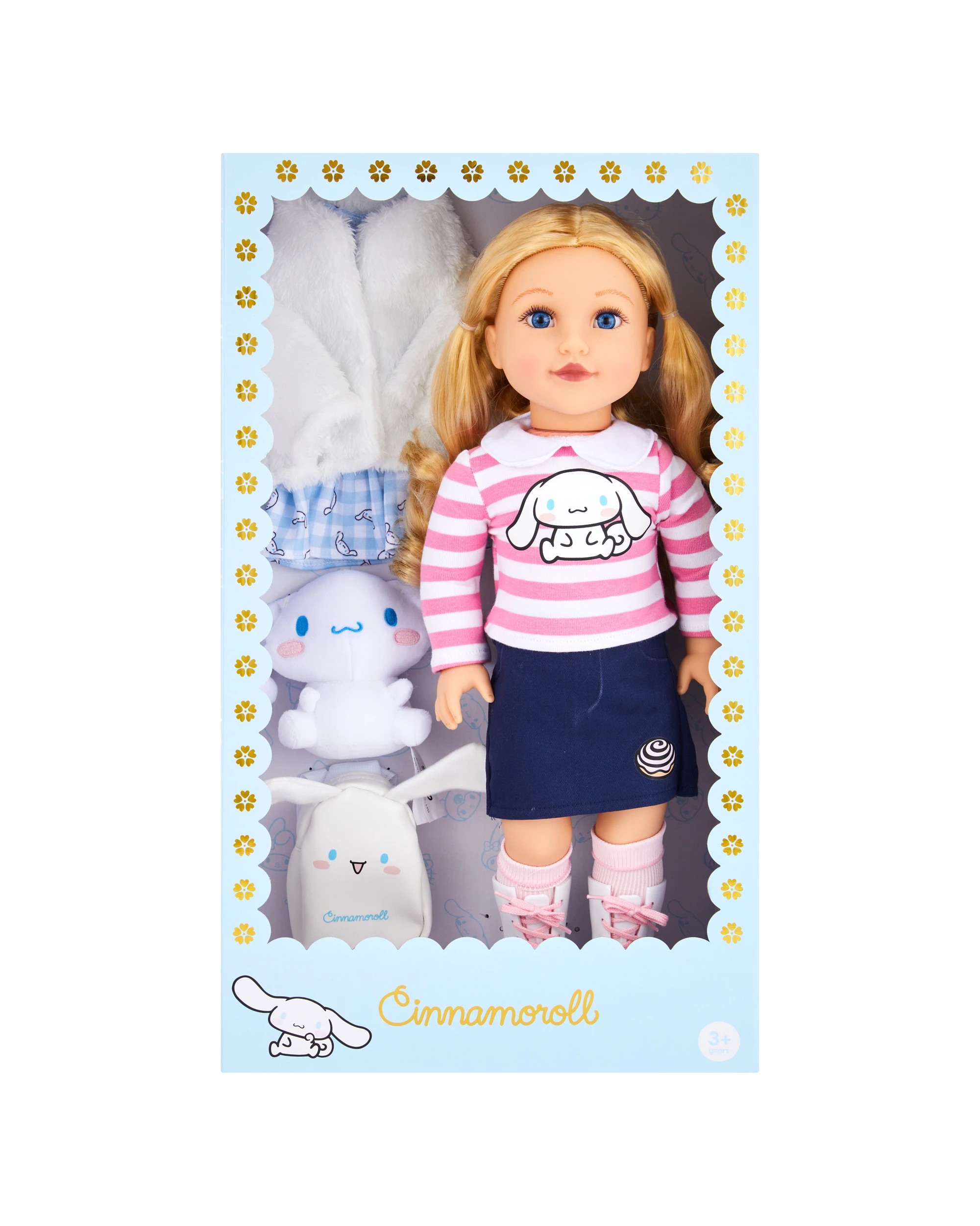 1 45cm Hello Kitty and Friends Cinnamoroll Doll and Fashion Playset, 1 of 7