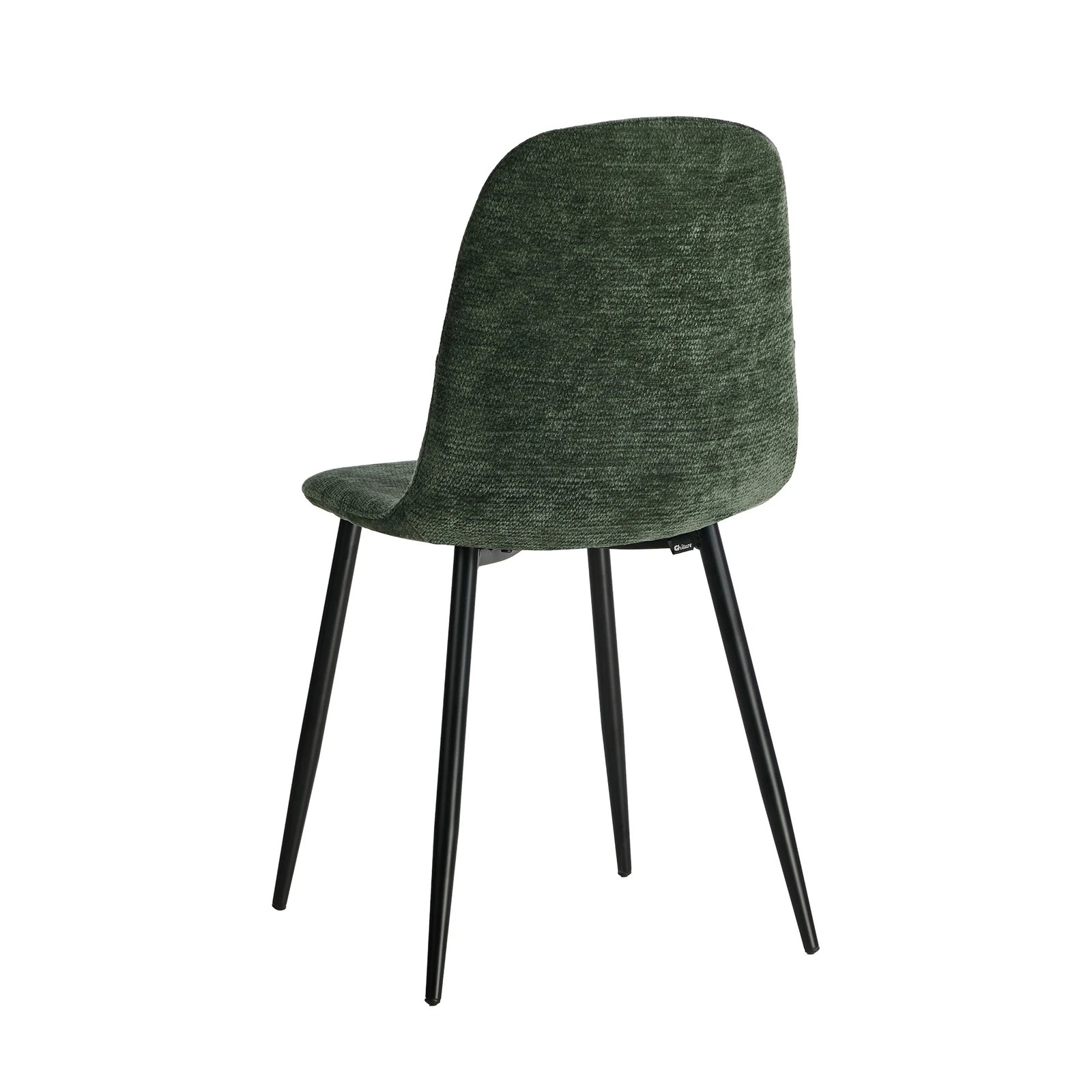 8 Oikiture 2x Dining Chairs Kitchen Accent Chair Lounge Room Chenille - Green, 8 of 9