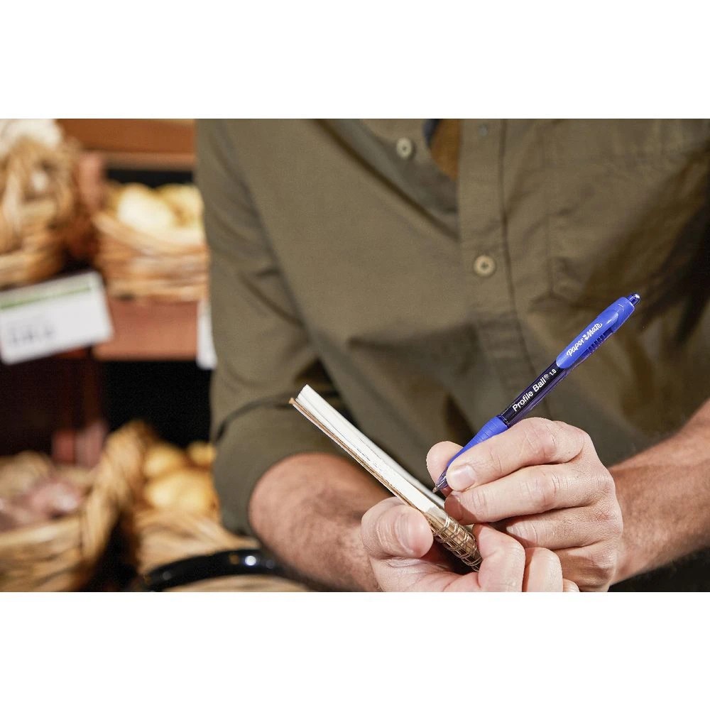 3 Paper Mate Profile Gel Pens 0.7mm Blue 12 Pack, 3 of 4