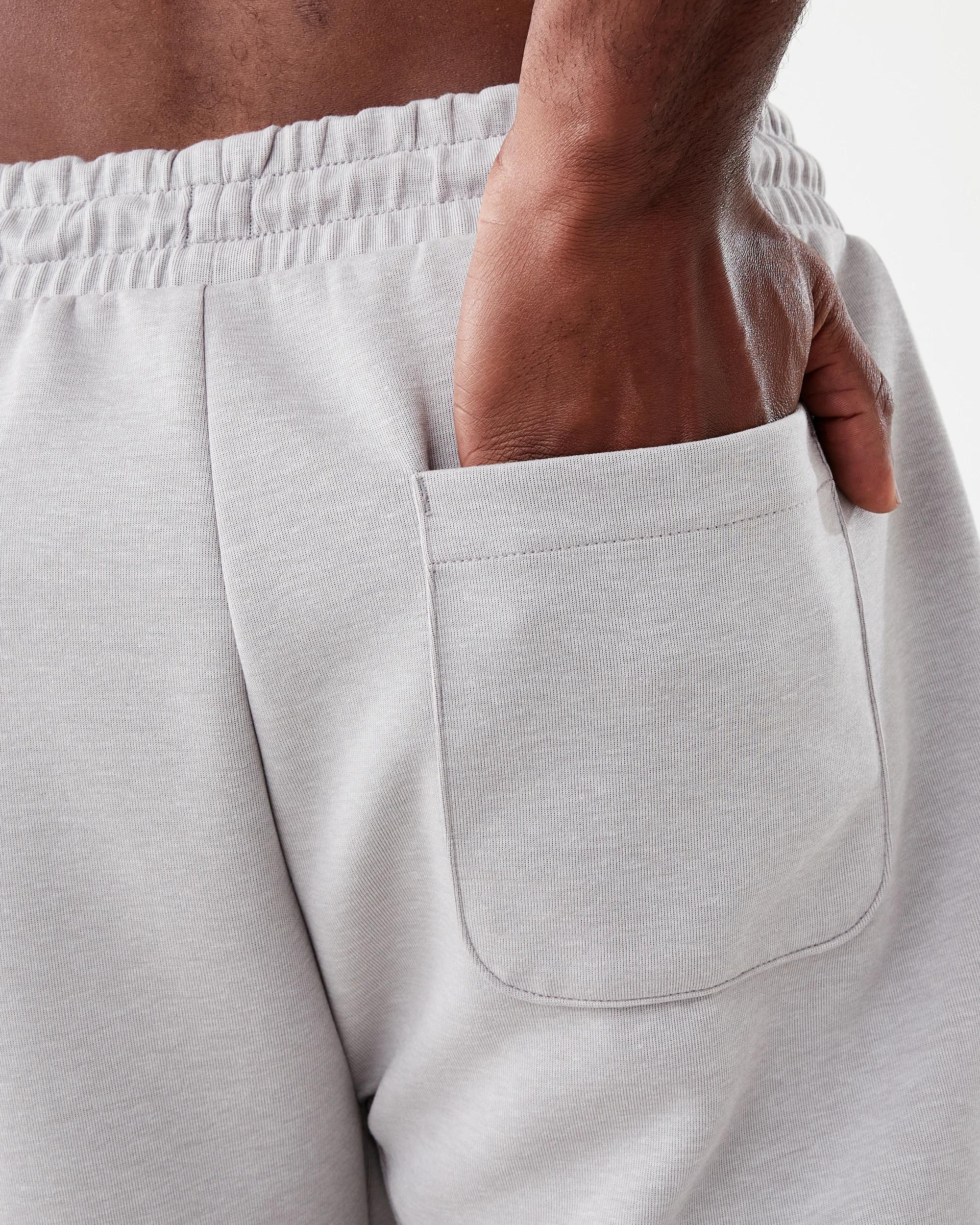 6 Active Mens Sports Straight Leg Trackpants Grey Marl, 6 of 6