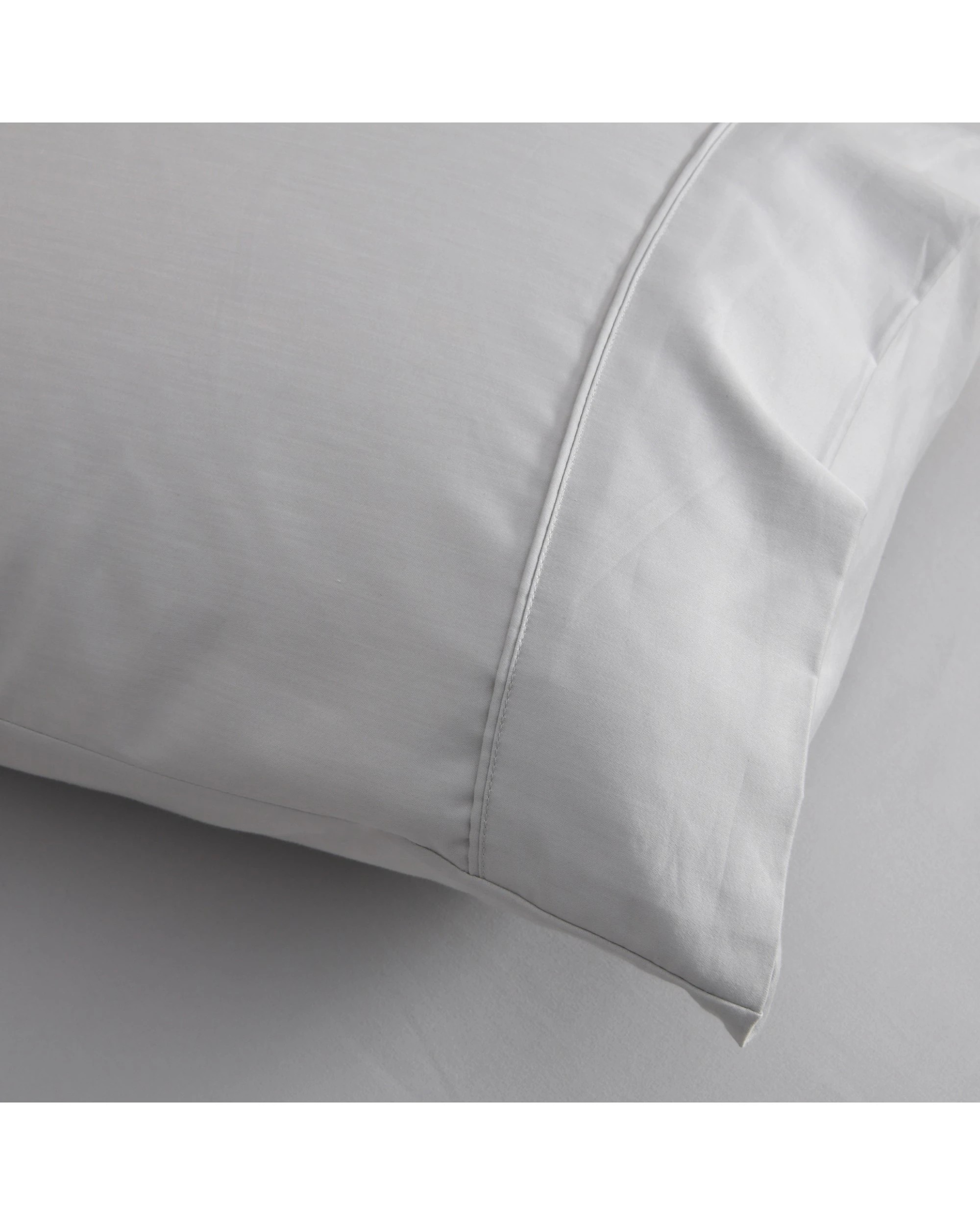 4 Dreamaker 1500TC Cotton Rich Sateen Sheet Set - King Single Bed - Dove Grey, 4 of 5