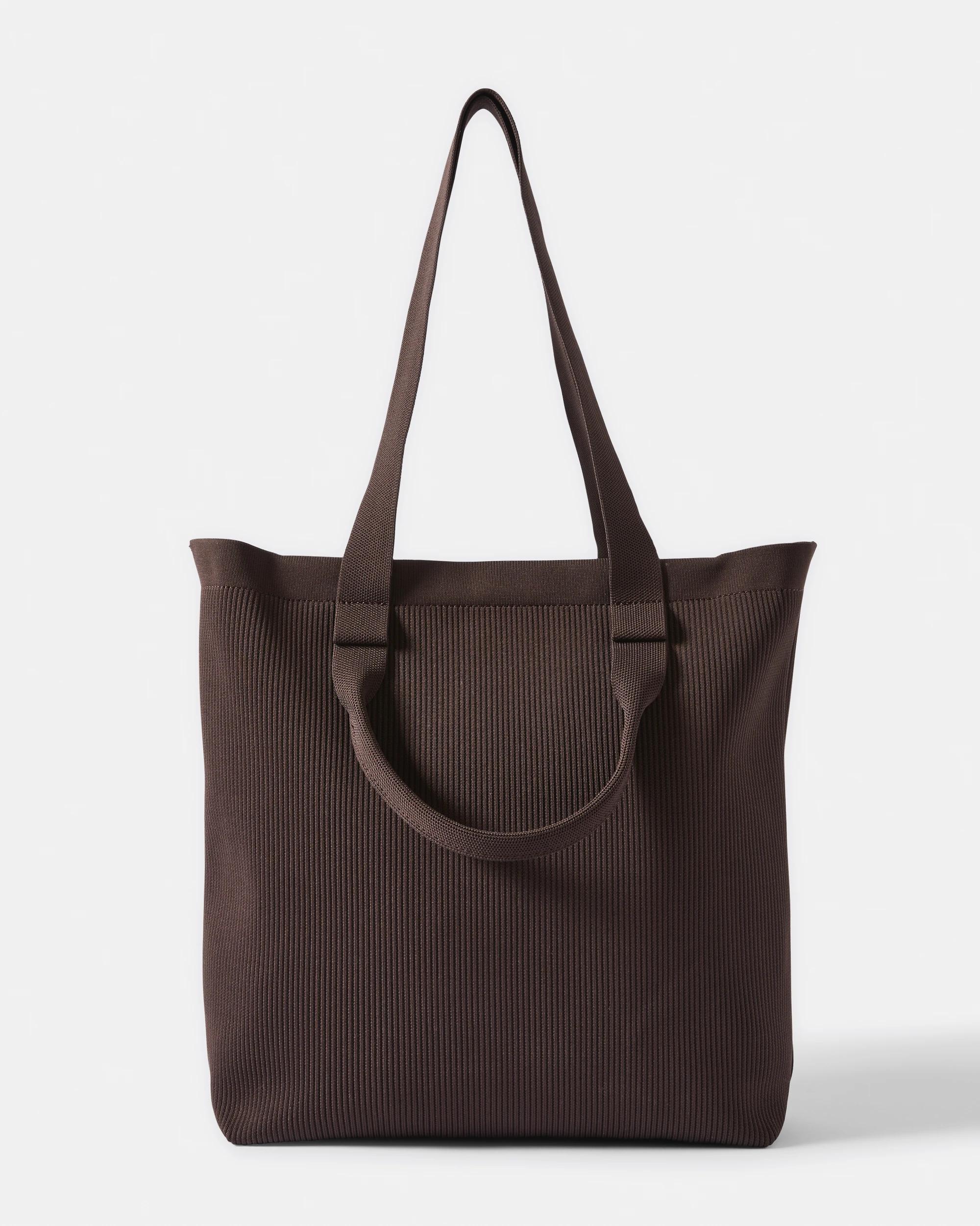 1 Knit Tote Bag Deep Fudge, 1 of 5