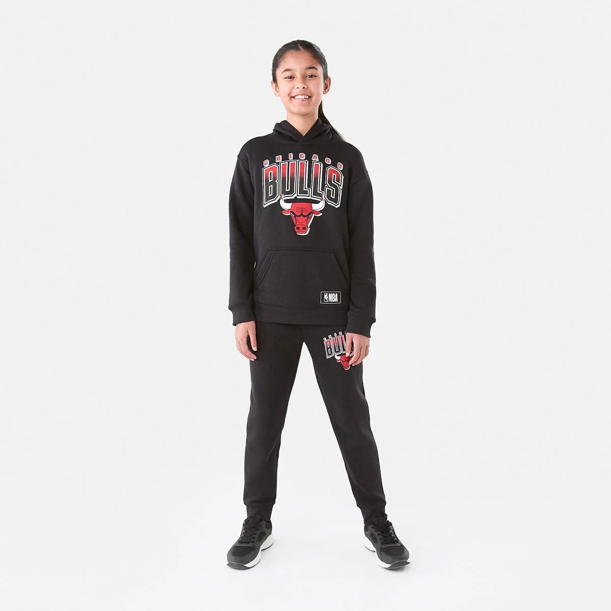 6 Official NBA Kids Trackpants Black Bulls 7cn2, 6 of 9