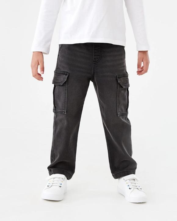 Denim Cargo Pants