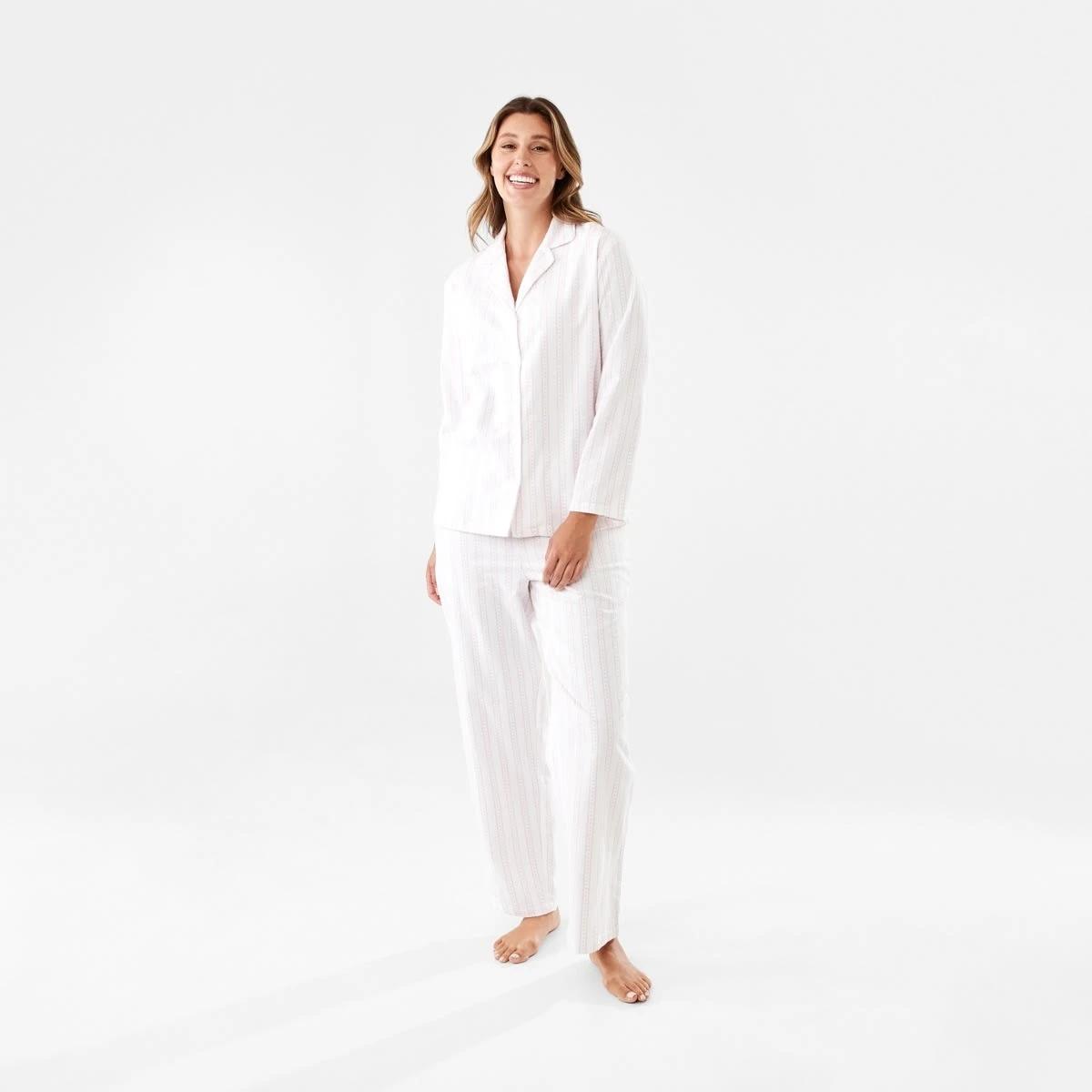 1 Flannel Pyjama Set Heart Stp, 1 of 7