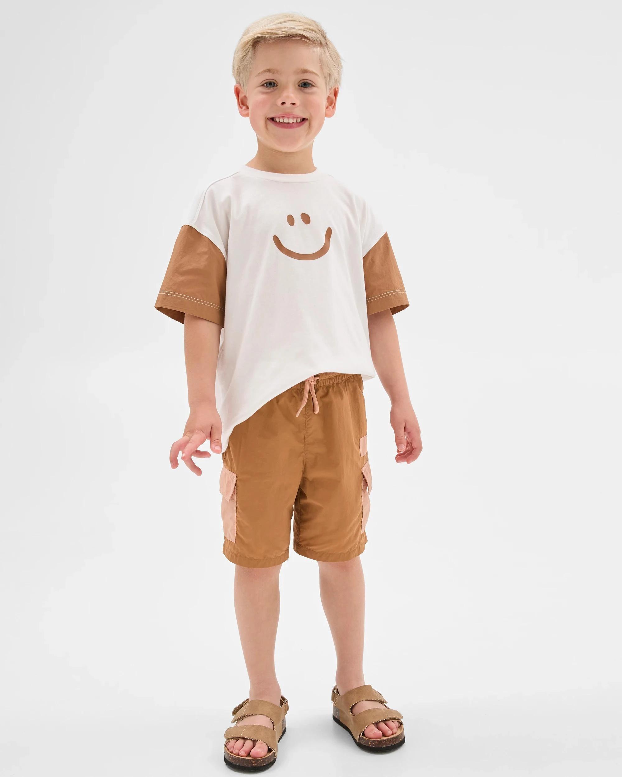 2 Target Recycled Nylon Cargo Shorts BROWN, 2 of 7