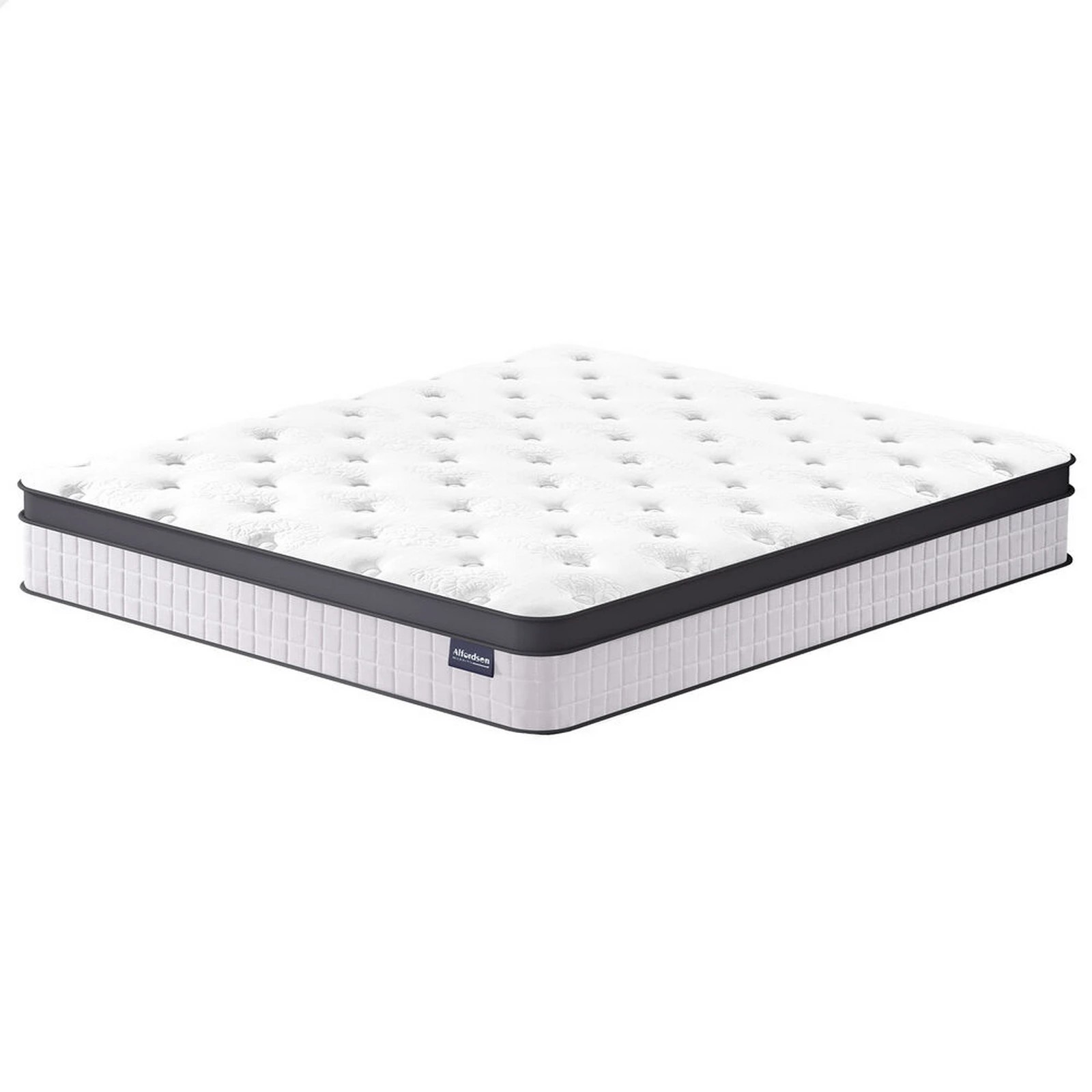 1 Alfordson Mattress 23CM Euro Top Spring Foam Bedding Medium Firm - Single Bed, 1 of 10