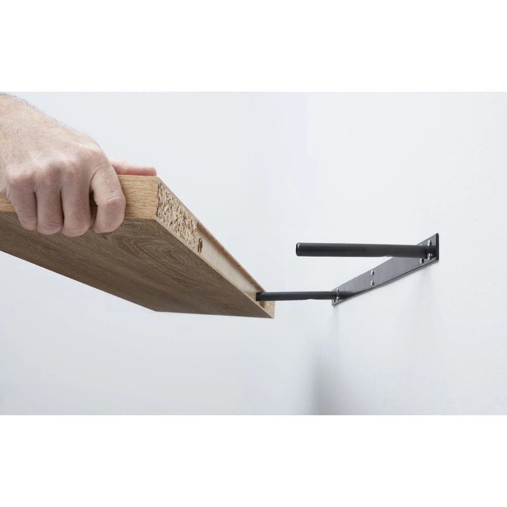 2 Horsen Floating Shelf 800mm Oak Shelves Home Office Storage, 2 of 4