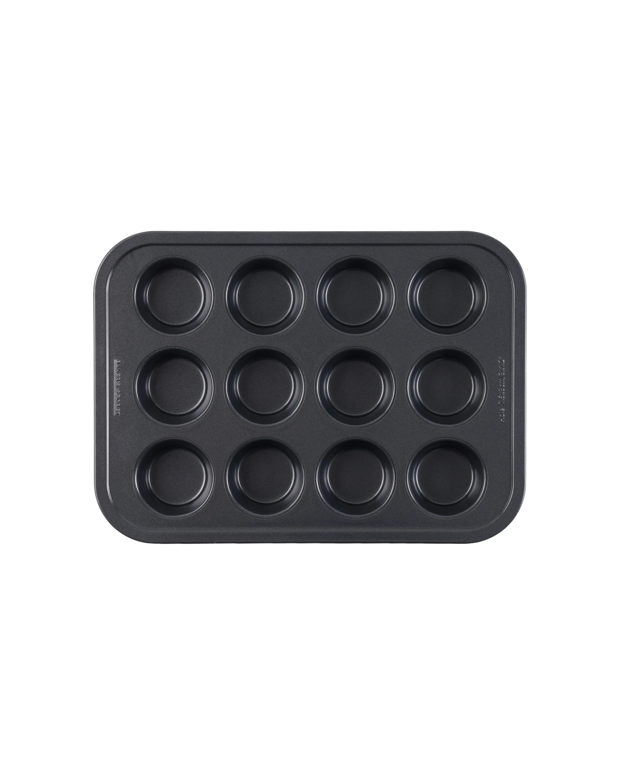 1 Bakers Secret Ultimate Non-Stick Muffin Cupcake Pan 12 Cup Heavy Duty Oven-Safe - Black, 1 of 5