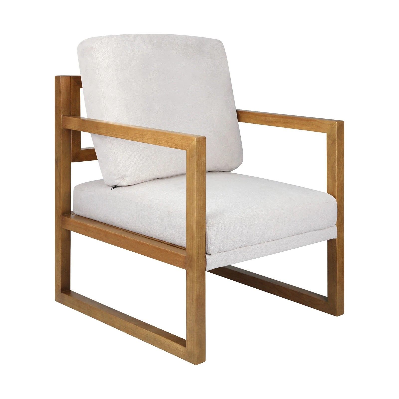 8 Oikiture Armchair Lounge Sofa Chair Fabric Accent Chairs Tub Armchairs Couches
 - Beige, 8 of 10